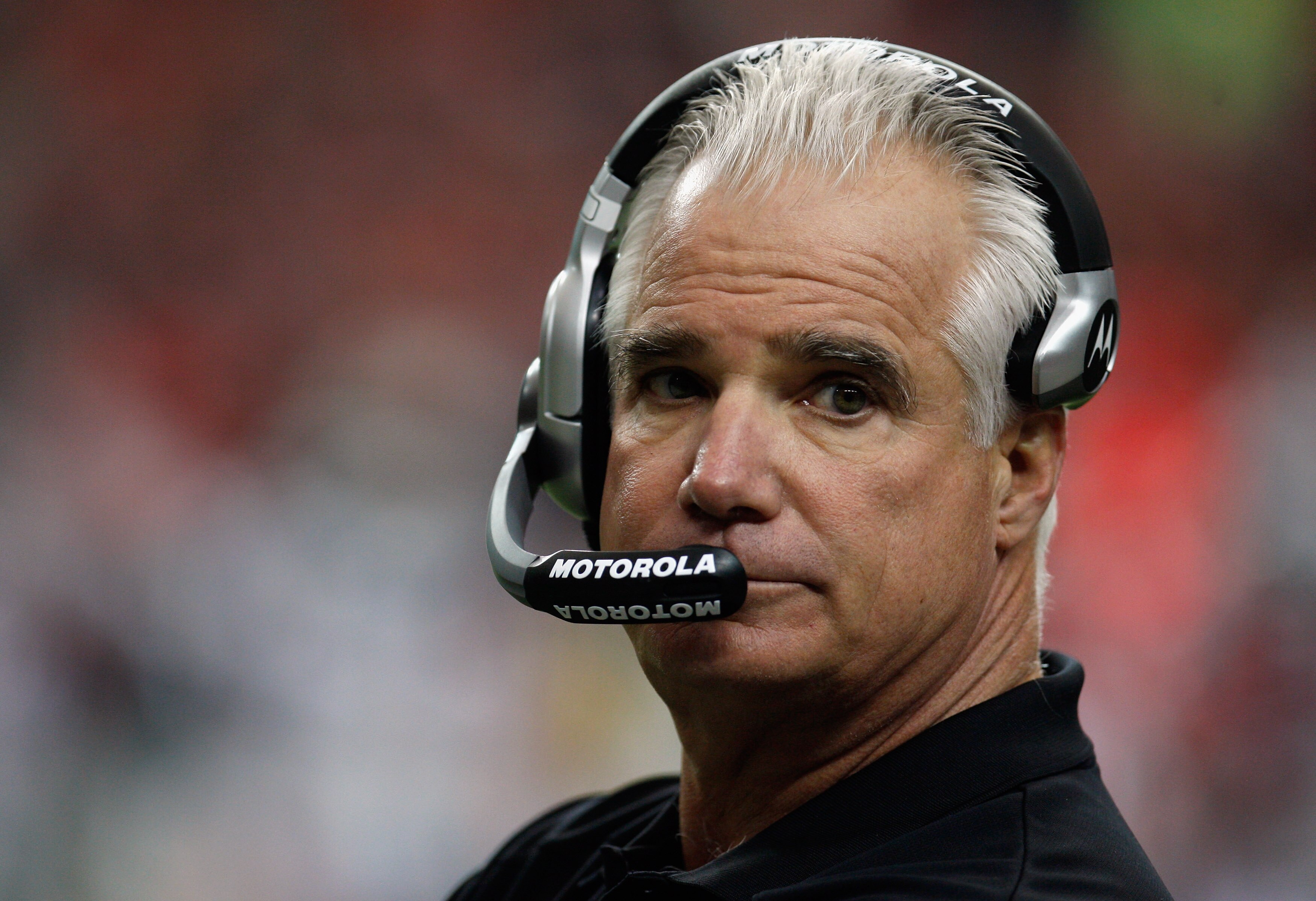ATLANTA, GA - JANUARY 02:  Atlanta Falcons head coach Mike Smith waits on the sidelines during the game against the Carolina Panthers at the Georgia Dome on January 2, 2011 in Atlanta, Georgia.  (Photo by Scott Halleran/Getty Images)
