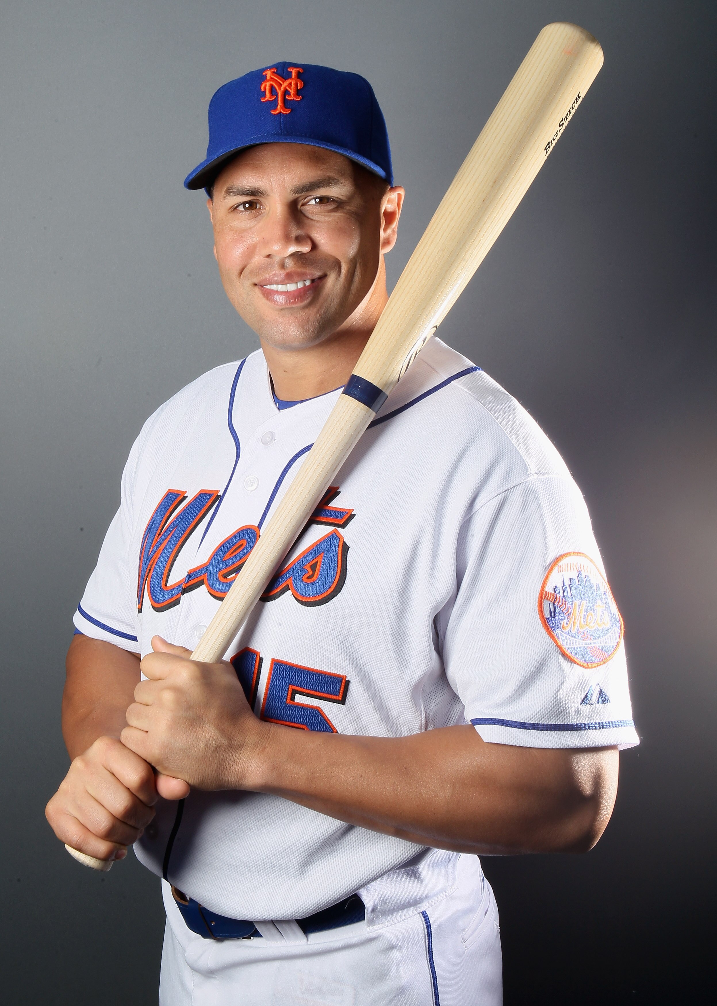 PORT ST. LUCIE, FL - FEBRUARY 24:  RY 24:  RY 24:  Carlos Beltran #15 of the New York Mets poses for a portrait during the New York Mets Photo Day on February 24, 2011 at Digital Domain Park in Port St. Lucie, Florida.  (Photo by Elsa/Getty Images)