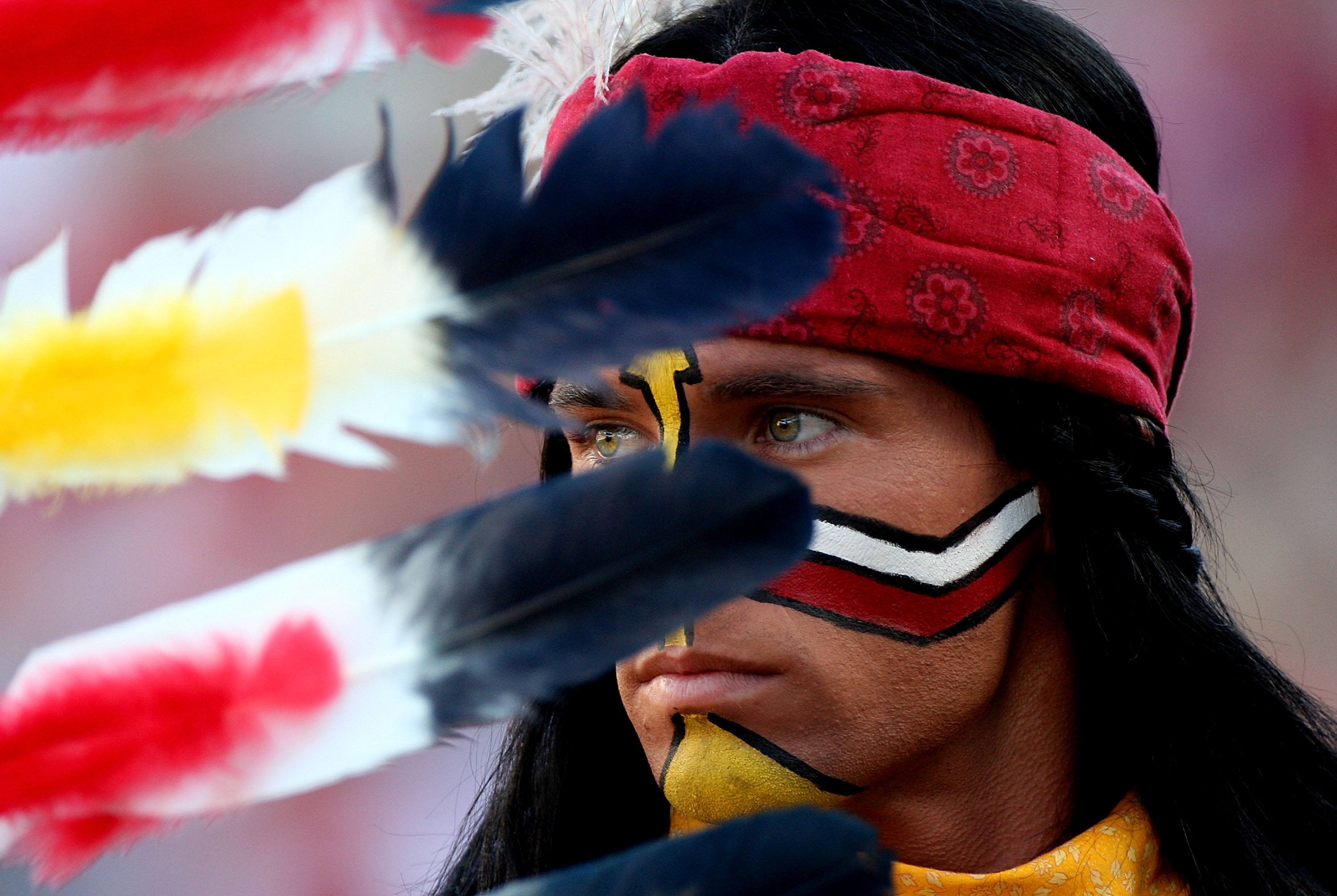 ORLANDO, FL - DECEMBER 27:  The Florida State Seminoles mascot Chief Osceola watches the action during the Champs Bowl against the Wisconsin Badgers on December 27, 2008 at the Citrus Bowl in Orlando, Florida.  (Photo by Sam Greenwood/Getty Images)