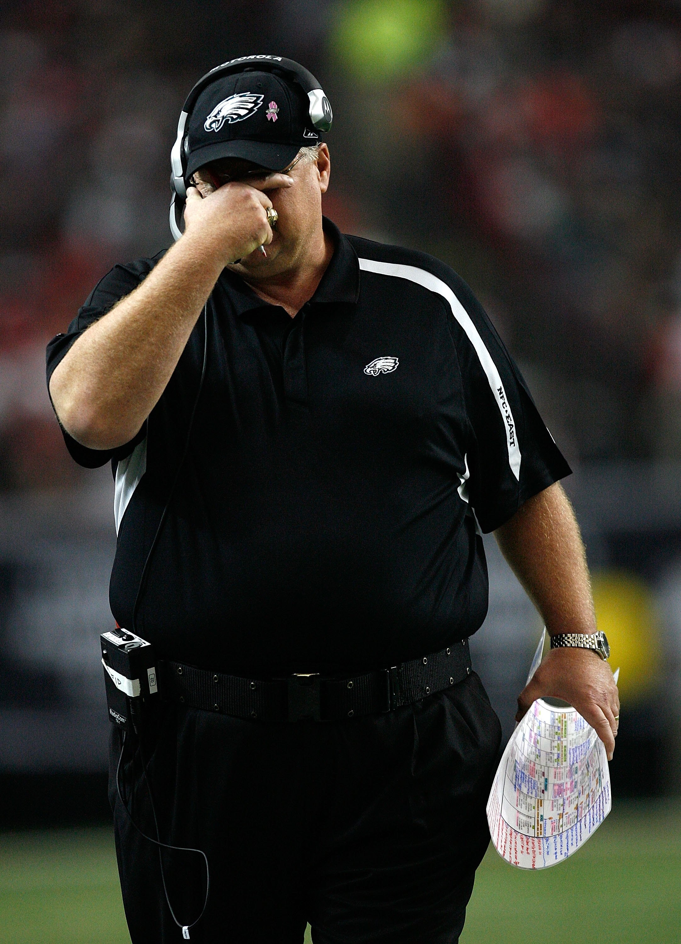 ATLANTA - DECEMBER 06:  Head coach Andy Reid of the Philadelphia Eagles against the Atlanta Falcons at Georgia Dome on December 6, 2009 in Atlanta, Georgia.  (Photo by Kevin C. Cox/Getty Images)
