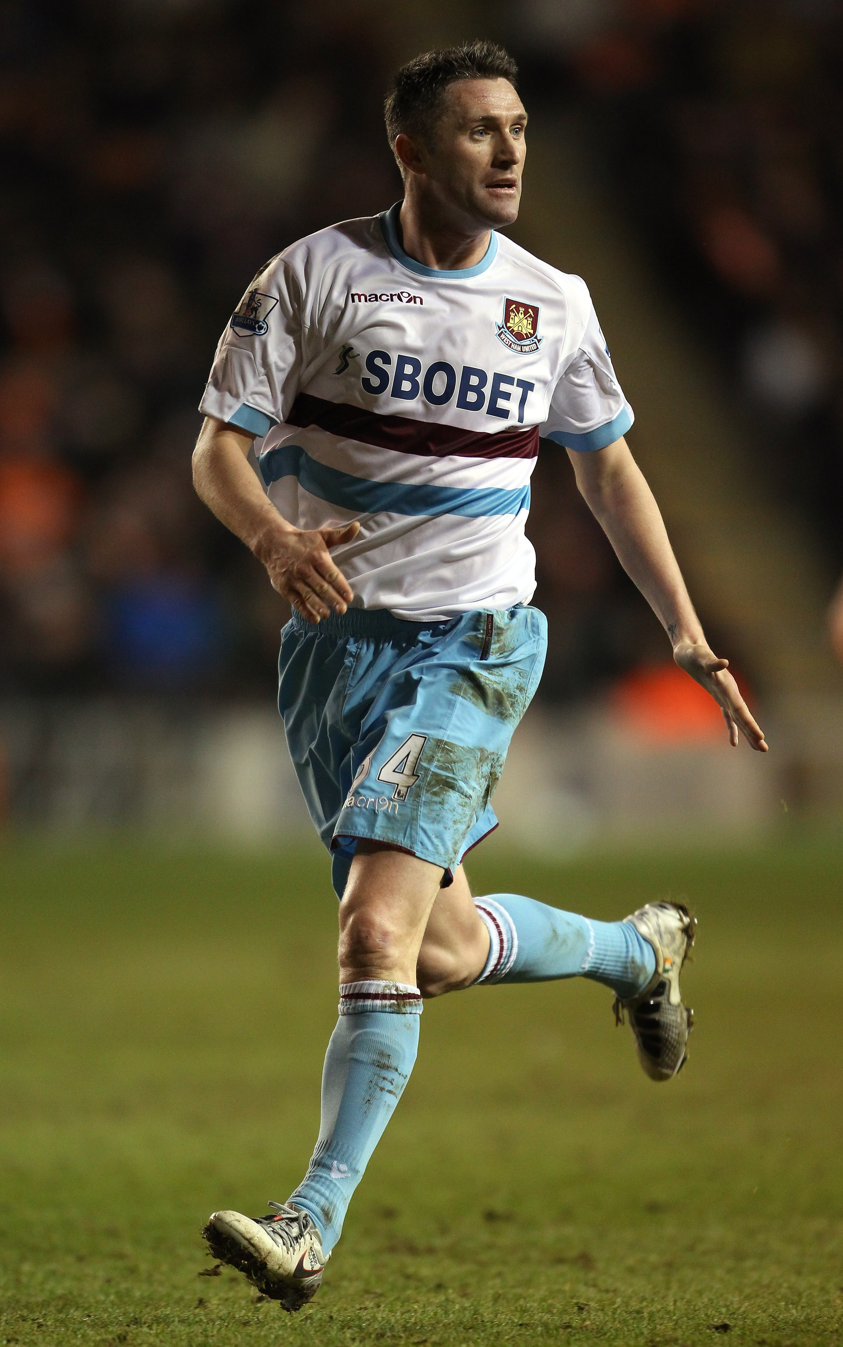 BLACKPOOL, ENGLAND - FEBRUARY 02:  Robbie Keane of West Ham United during the Barclays Premier League match between Blackpool and West Ham United at Bloomfield Road on February 2, 2011 in Blackpool, England.  (Photo by Alex Livesey/Getty Images)