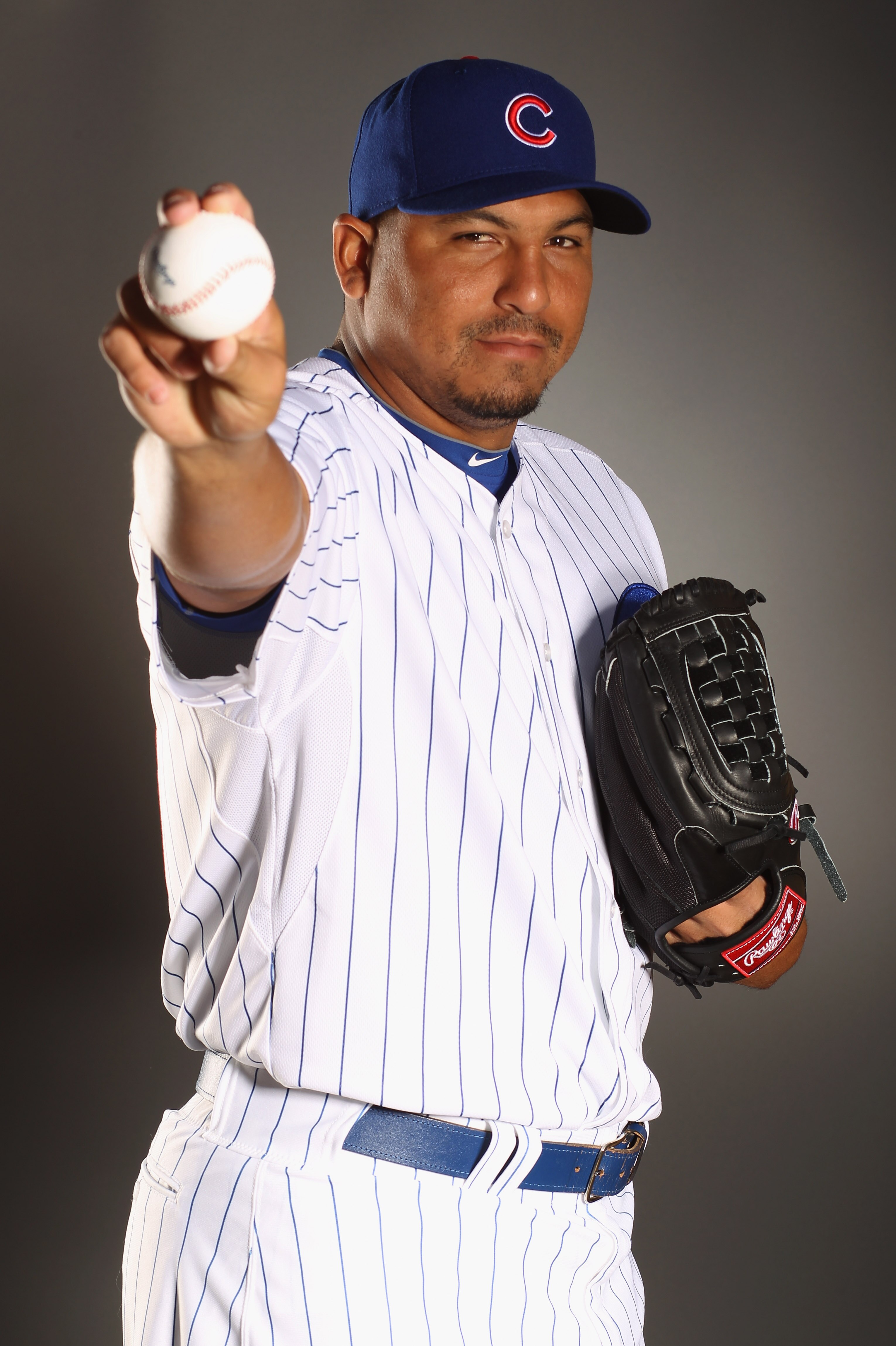 MESA, AZ - FEBRUARY 22:  Carlos Zambrano #38 of the Chicago Cubs poses for a portrait during media photo day at Finch Park on February 22, 2011 in Mesa, Arizona.  (Photo by Ezra Shaw/Getty Images)