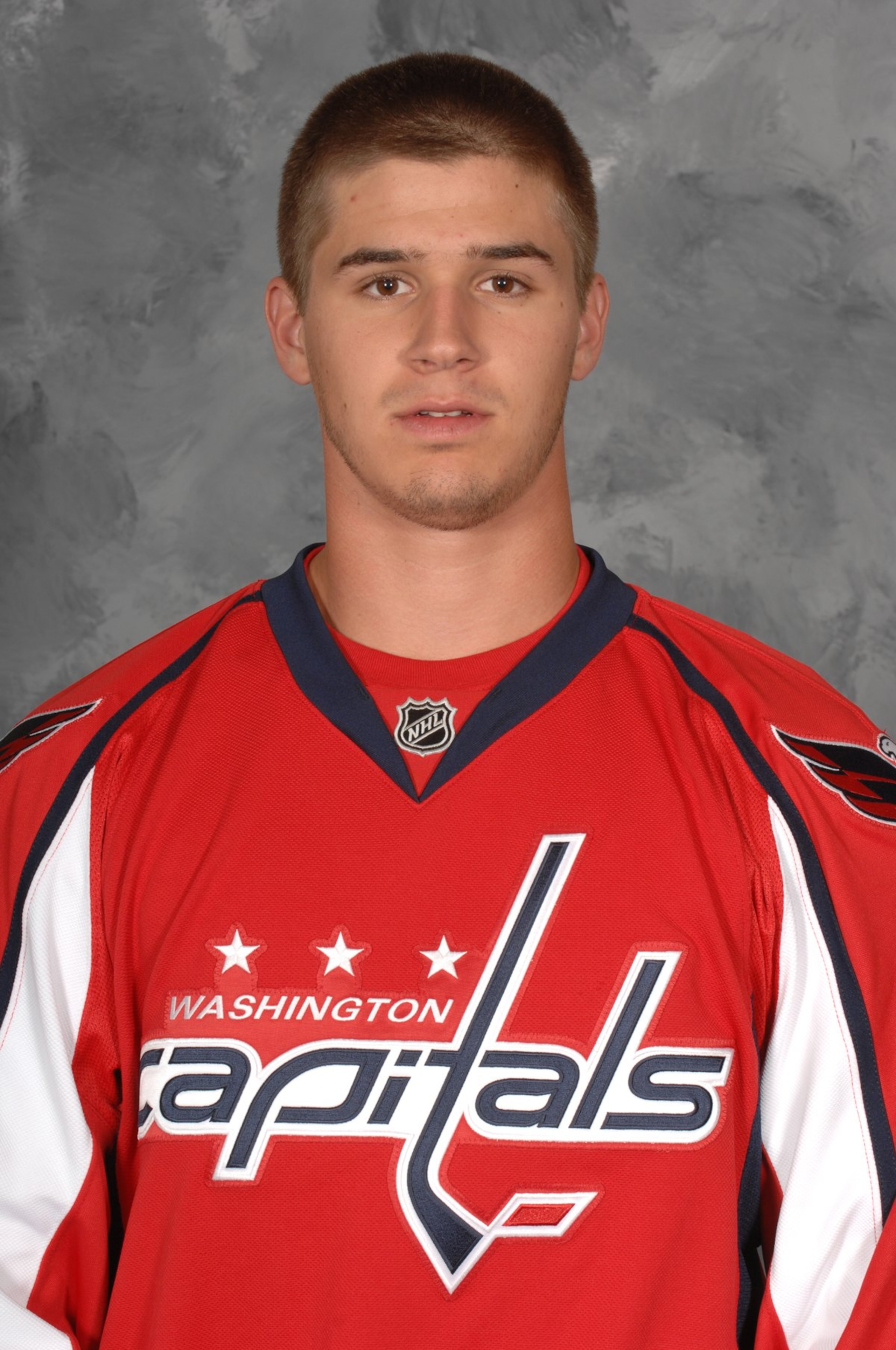 WASHINGTON - 2007:  Sasha Pokulok of the Washington Capitals poses for his 2007 NHL headshot at photo day in Washington, D.C. (Photo by Getty Images)
