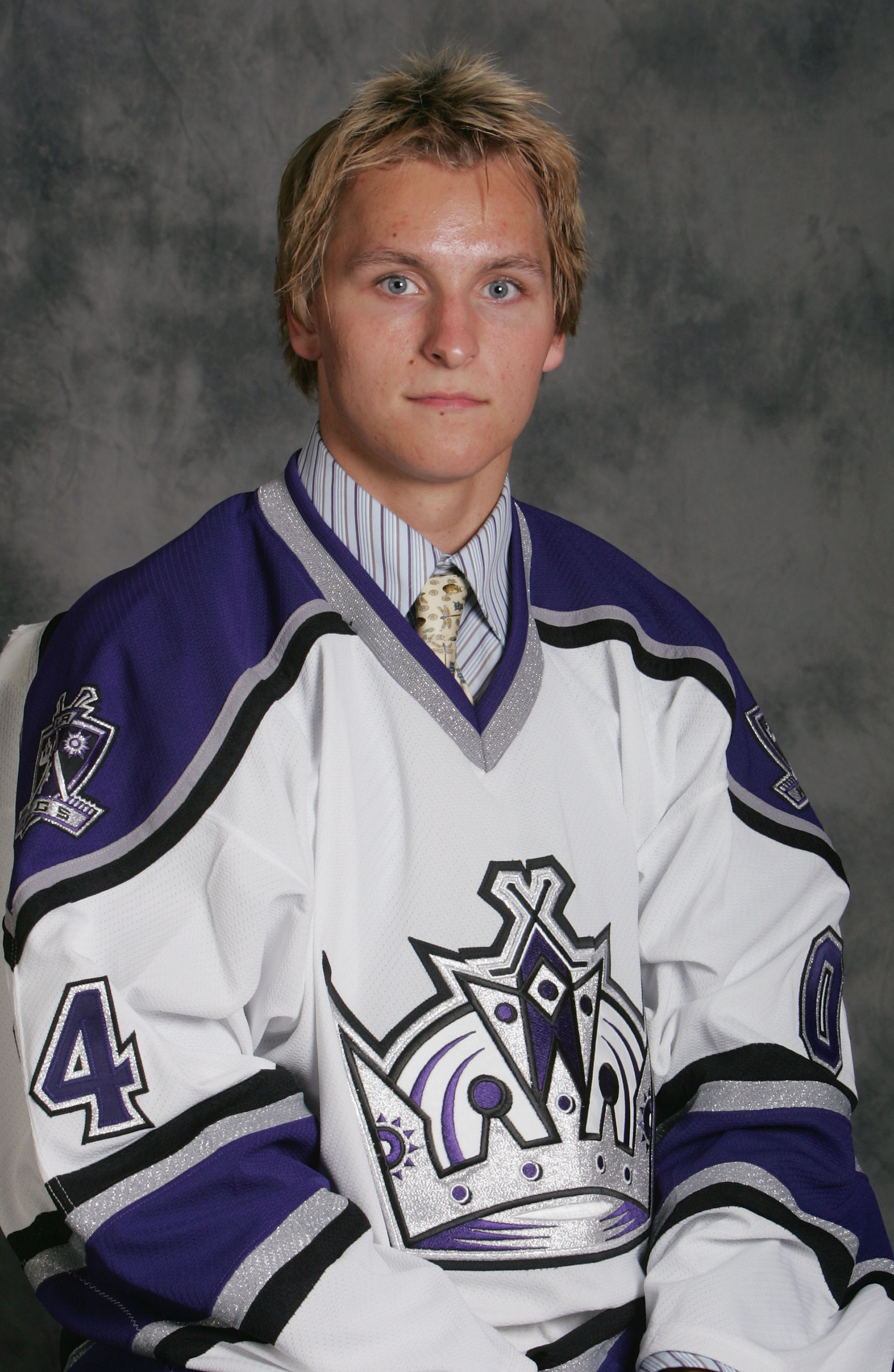 RALEIGH, NC - JUNE 26:  Eleventh overall draft pick Lauri Tukonen of the Los Angeles Kings during the 2004 NHL Draft on June 26, 2004 at the RBC Center in Raleigh, North Carolina. (Photo by Scott Halleran/Getty Images)
