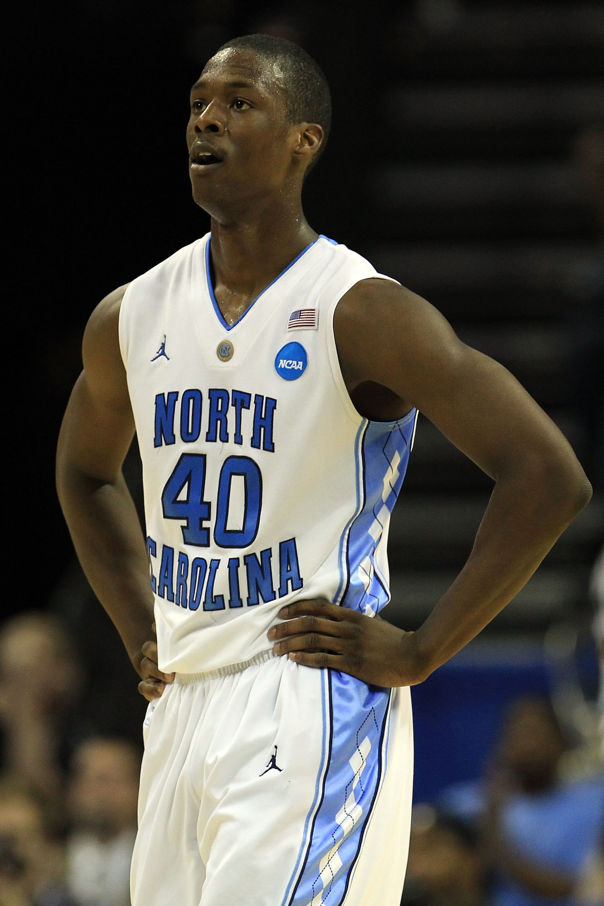 CHARLOTTE, NC - MARCH 20: Harrison Barnes #40 of the North Carolina Tar Heels looks on while taking on the Washington Huskies during the third round of the 2011 NCAA men's basketball tournament at Time Warner Cable Arena on March 20, 2011 in Charlotte, N CHARLOTTE, NC - MARCH 20: Harrison Barnes #40 of the North Carolina Tar Heels looks on while taking on the Washington Huskies during the third round of the 2011 NCAA men's basketball tournament at Time Warner Cable Arena on March 20, 2011 in Charlotte, N