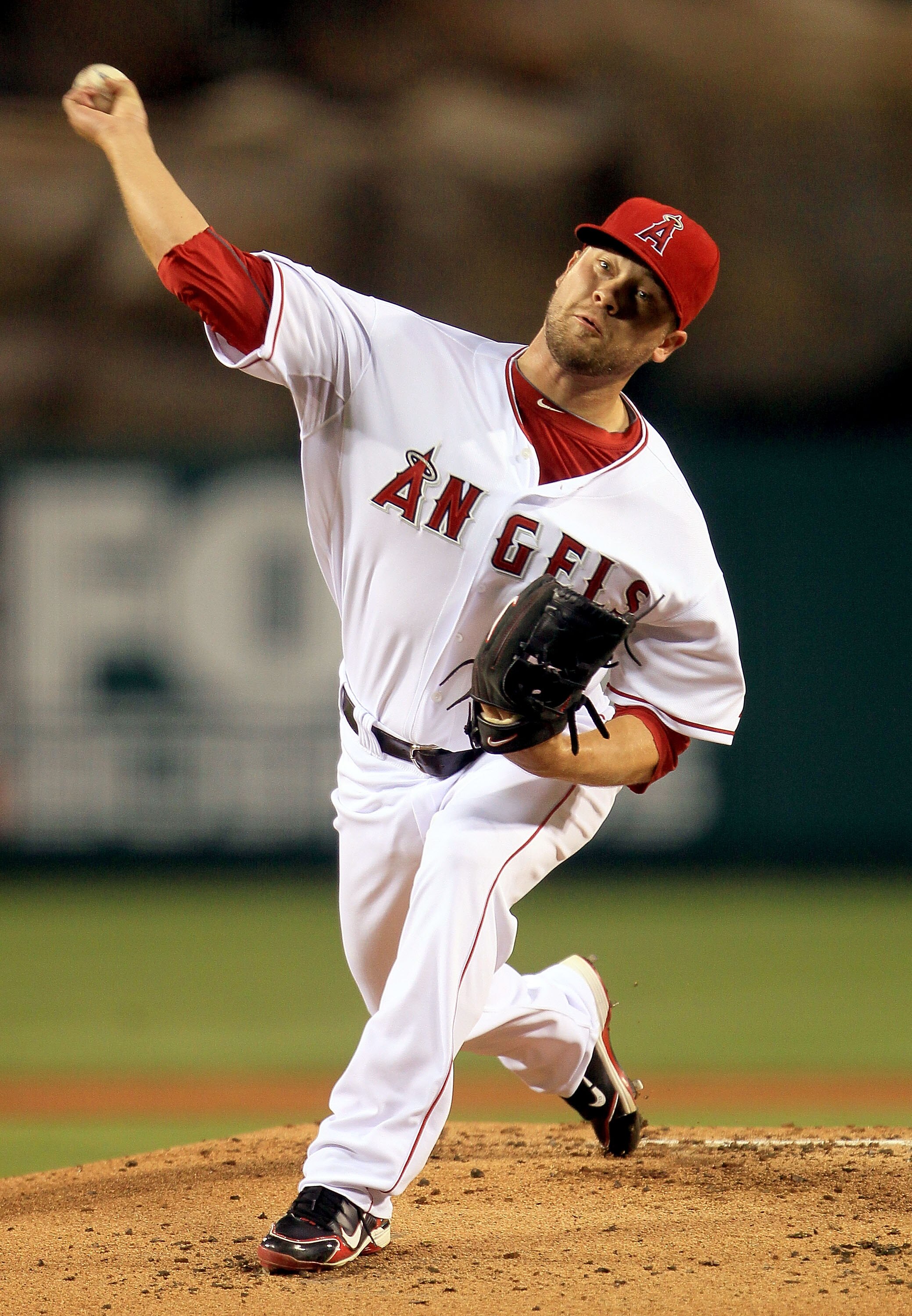 ANAHEIM, CA - SEPTEMBER 07:  Trevor Bell #70 of the Los Angeles Angels of Anaheim pitches against the Cleveland Indians in the game at Angel Stadium on September 7, 2010 in Anaheim, California.  (Photo by Jeff Gross/Getty Images)