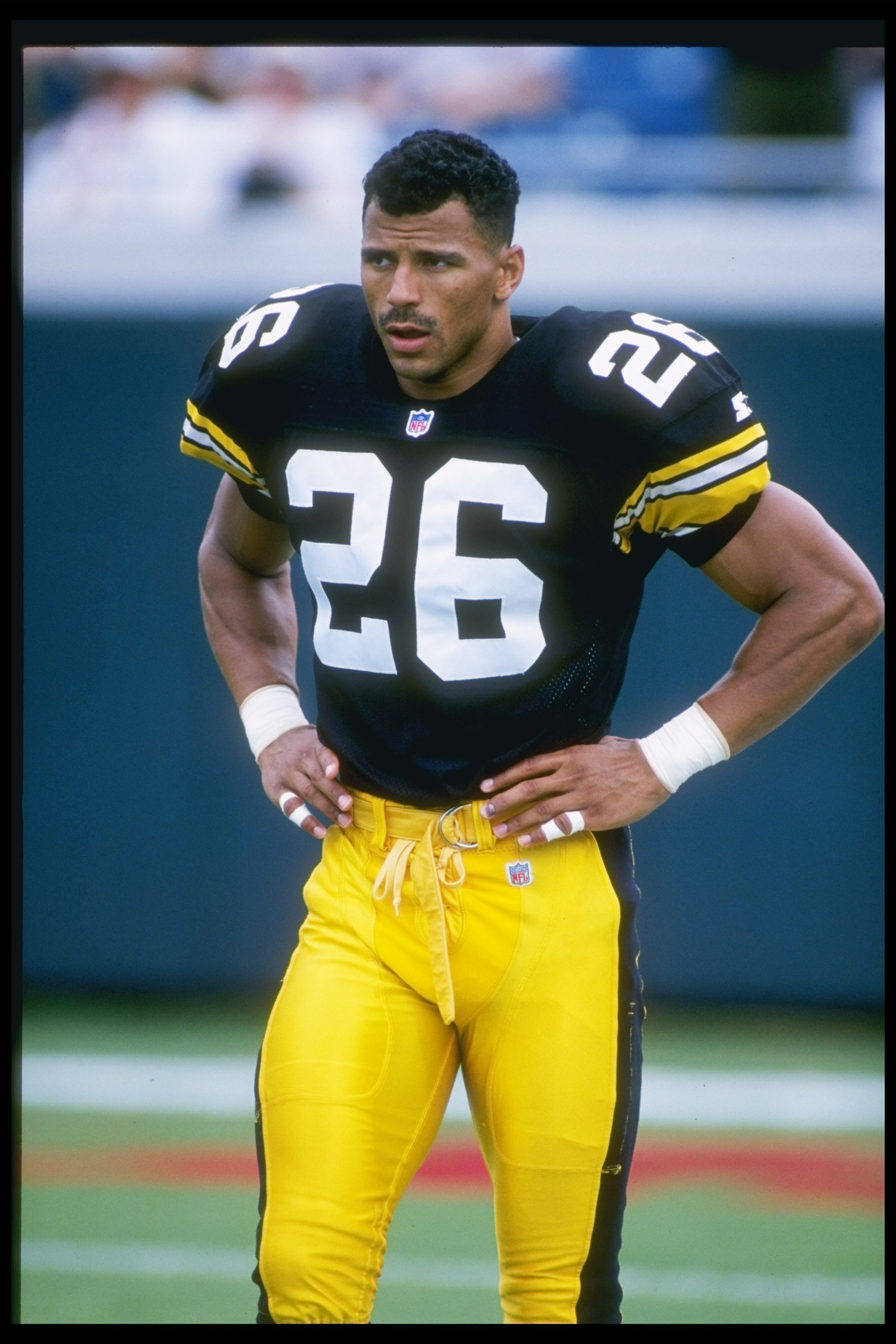 1 Sep 1996:  Defensive back Rod Woodson of the Pittsburgh Steelers during the Steelers 24-9 loss to the Jacksonville Jaguars at Jacksonville Stadium in Jacksonville, Florida. Mandatory Credit: Andy Lyons  /Allsport