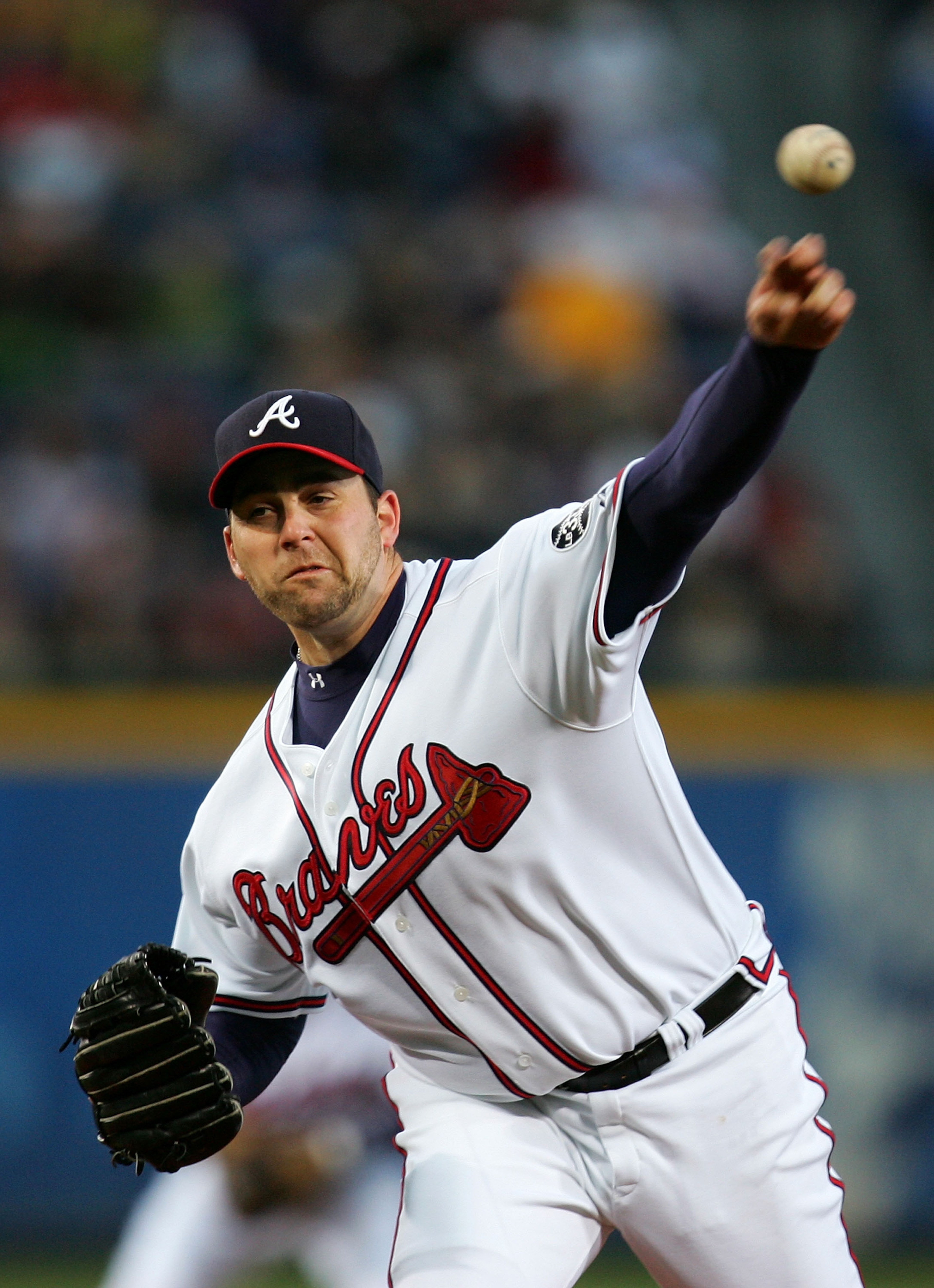 ATLANTA - APRIL 6: Mark Redman #19 of the Atlanta Braves throws a pitch against the New York Mets during the Braves home season opening game at Turner Field April 6, 2007 in Atlanta, Georgia. (Photo by Streeter Lecka/Getty Images) ATLANTA - APRIL 6: Mark Redman #19 of the Atlanta Braves throws a pitch against the New York Mets during the Braves home season opening game at Turner Field April 6, 2007 in Atlanta, Georgia. (Photo by Streeter Lecka/Getty Images)