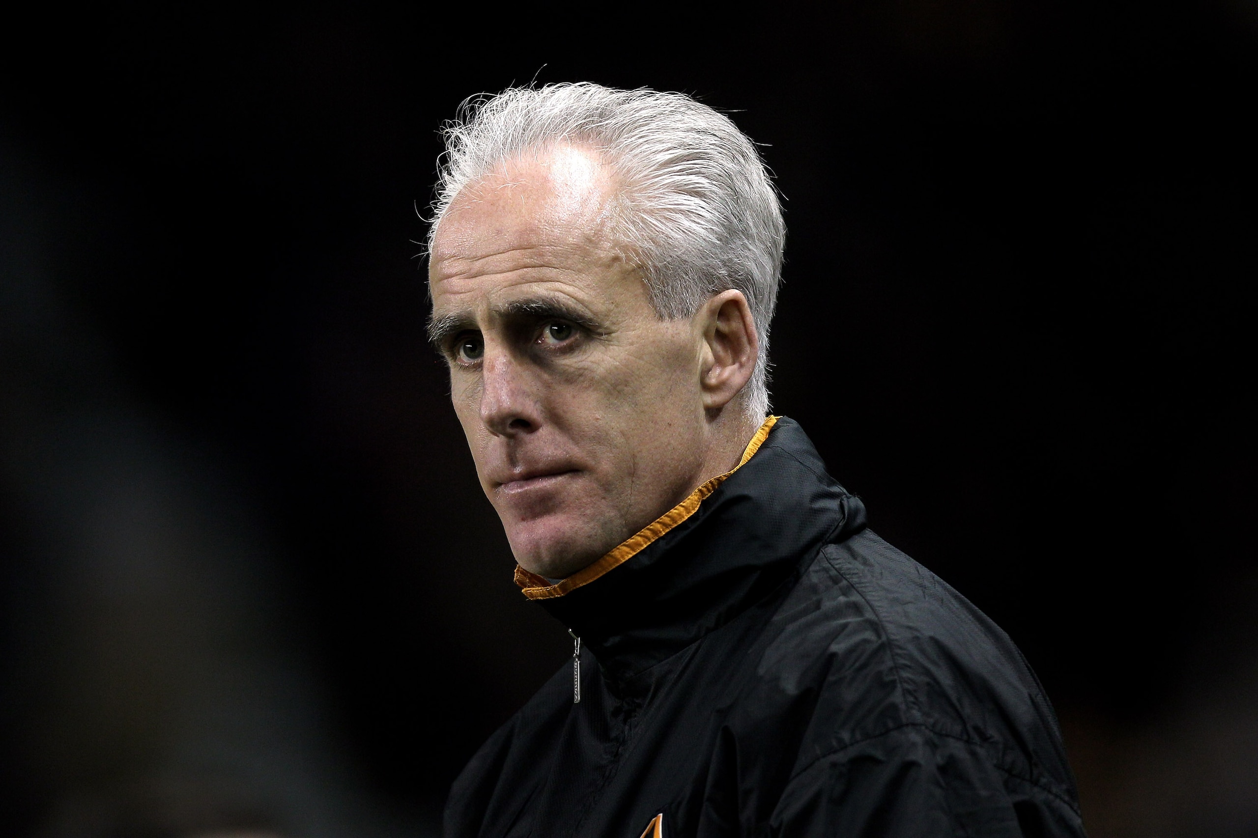 WOLVERHAMPTON, ENGLAND - FEBRUARY 05:  Mick McCarthy manager of Wolves looks on ahead of the Barclays Premier League match between Wolverhampton Wanderers and Manchester United at Molineux on February 5, 2011 in Wolverhampton, England.  (Photo by Michael