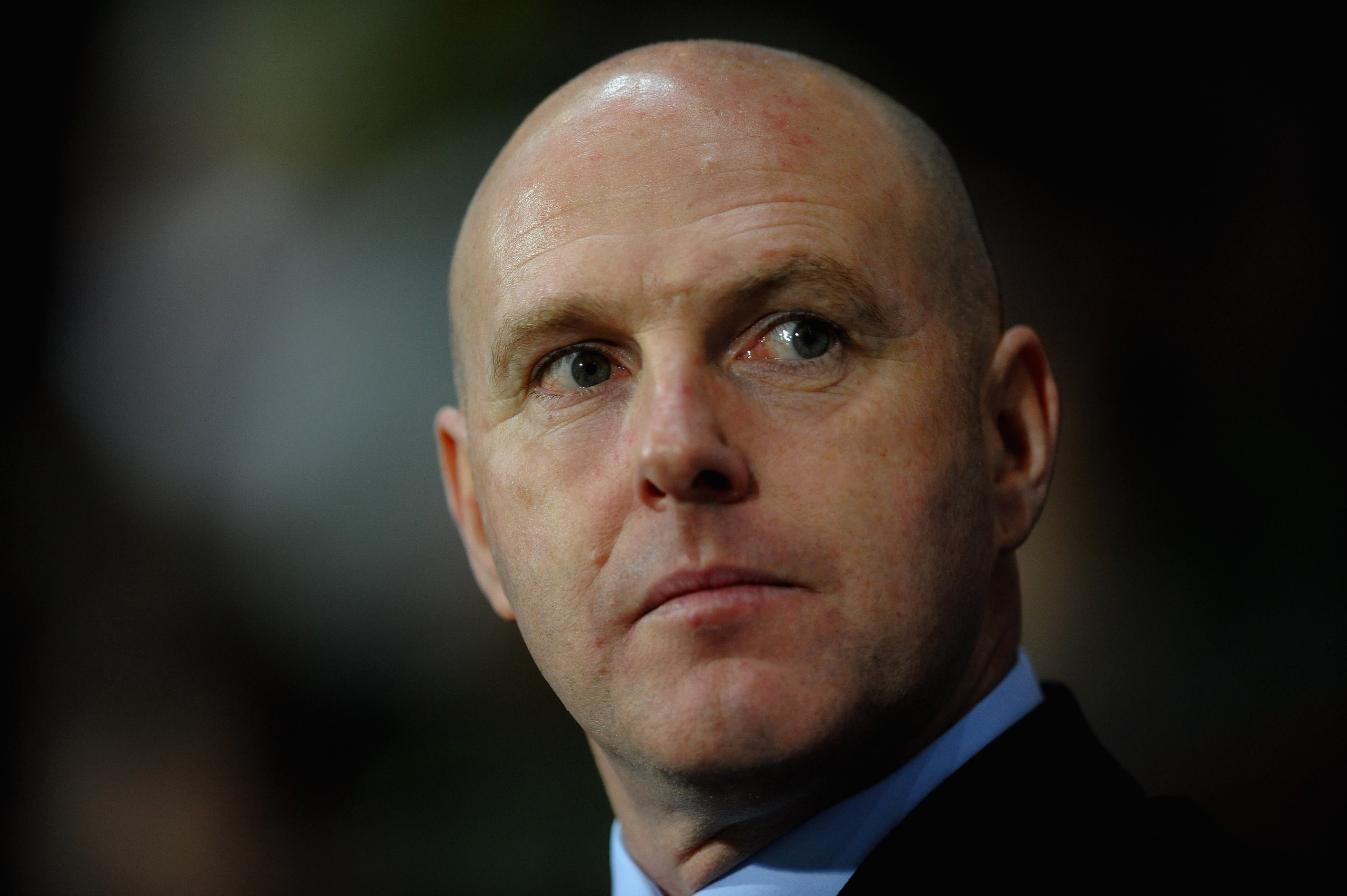 BLACKBURN, ENGLAND - FEBRUARY 02: Steve Kean of Blackburn Rovers looks on during the Barclays Premier League match between Blackburn Rovers and Tottenham Hotspur at Ewood Park on February 2, 2011 in Blackburn, England.  (Photo by Laurence Griffiths/Getty