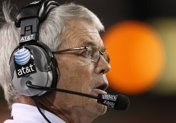 TEMPE, AZ - NOVEMBER 07:  Head coach Dennis Erickson of the Arizona State Sun Devils watches from the sidelines during the college football game against the USC Trojans at Sun Devil Stadium on November 7, 2009 in Tempe, Arizona. The Trojans defeated the D