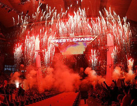 WrestleMania 23's opening pyro.