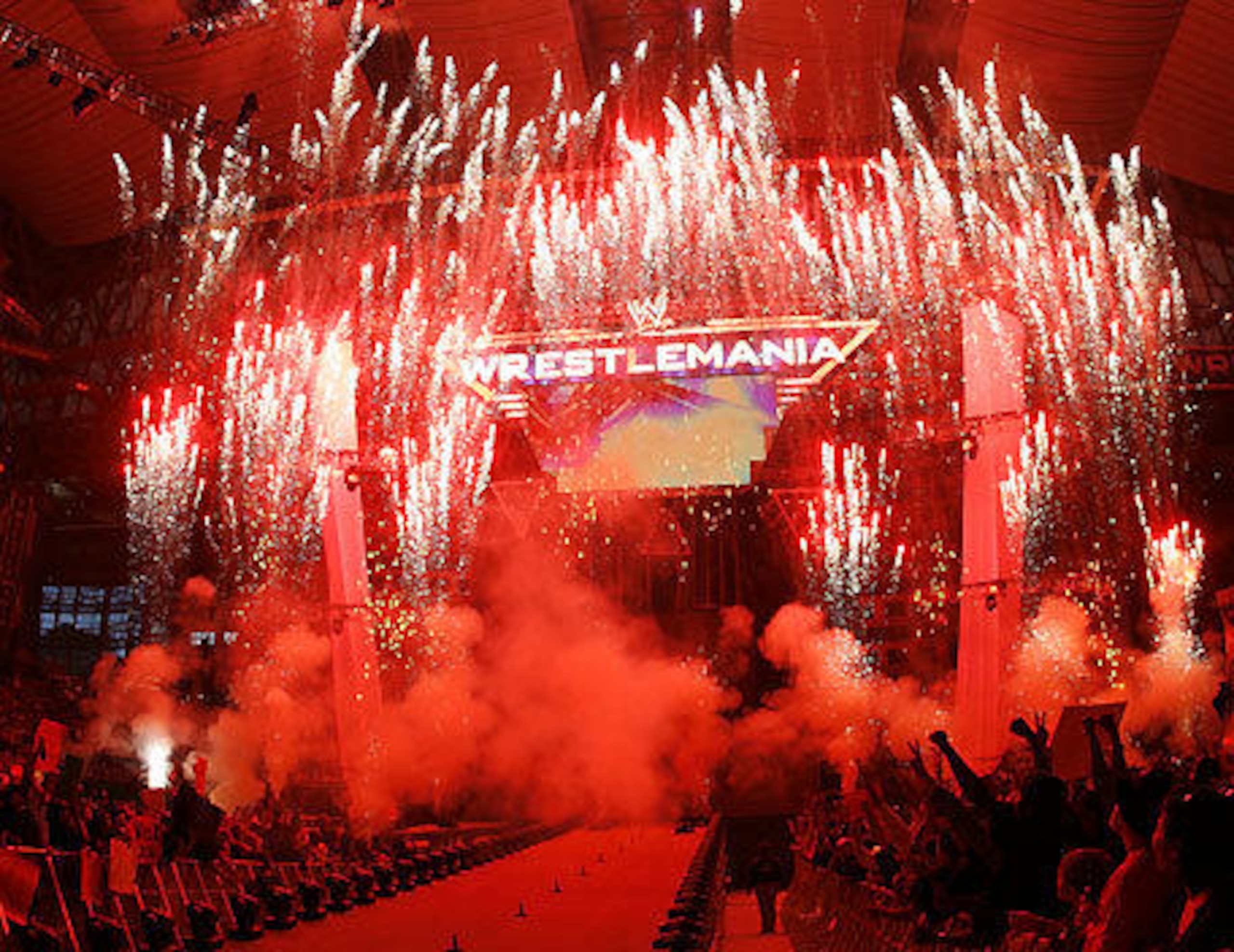 WrestleMania 23's opening pyro.