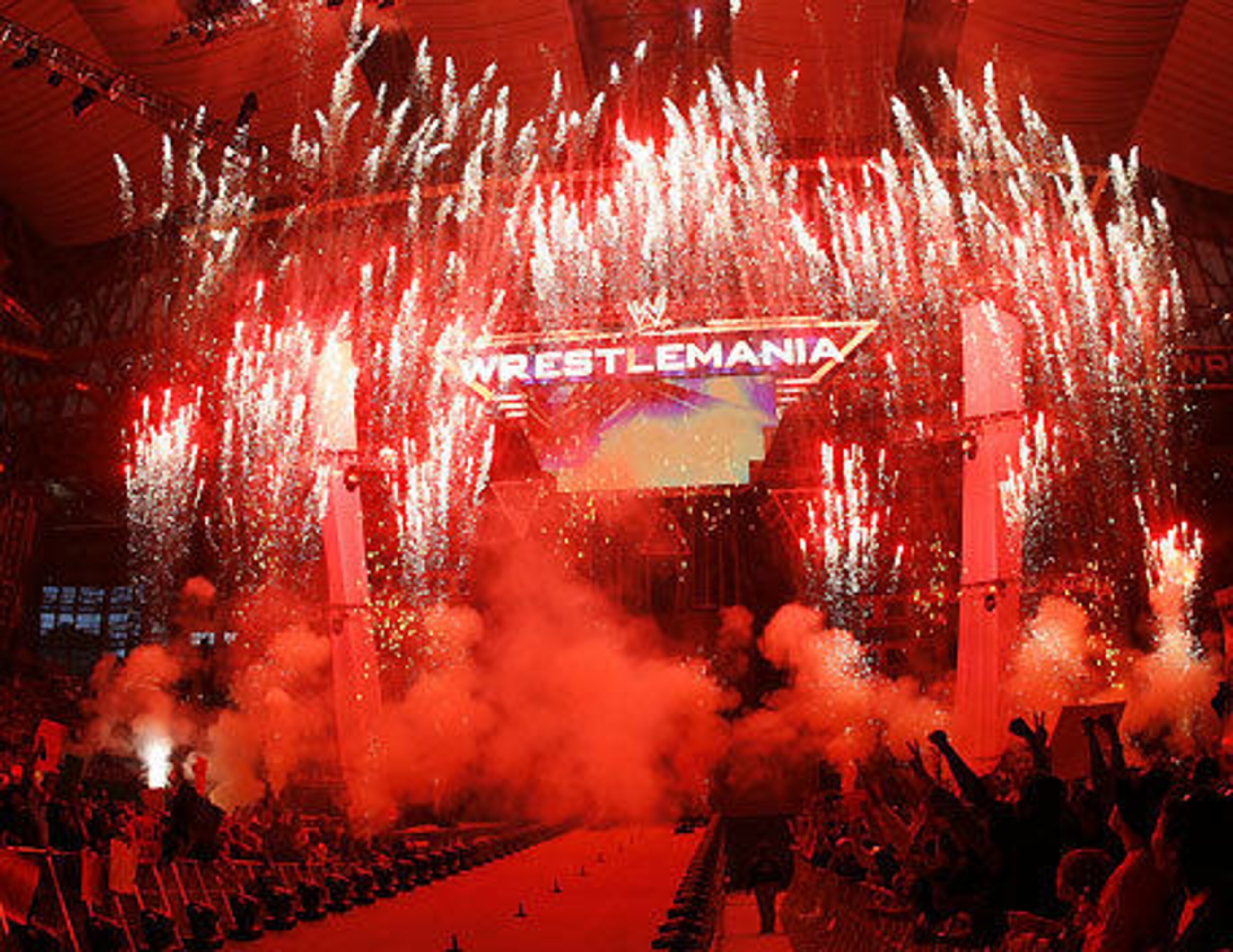 WrestleMania 23's opening pyro.