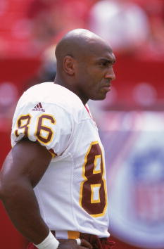3 Sep 2000: Irving Fryar #86 of the Washington Redskins looks on from the sidelines during the game against the Carolina Panthers at the FedEx Field in Landover, Maryland. The Redskins defeated the Panthers 20-17.Mandatory Credit: Ezra O. Shaw  /Allsport