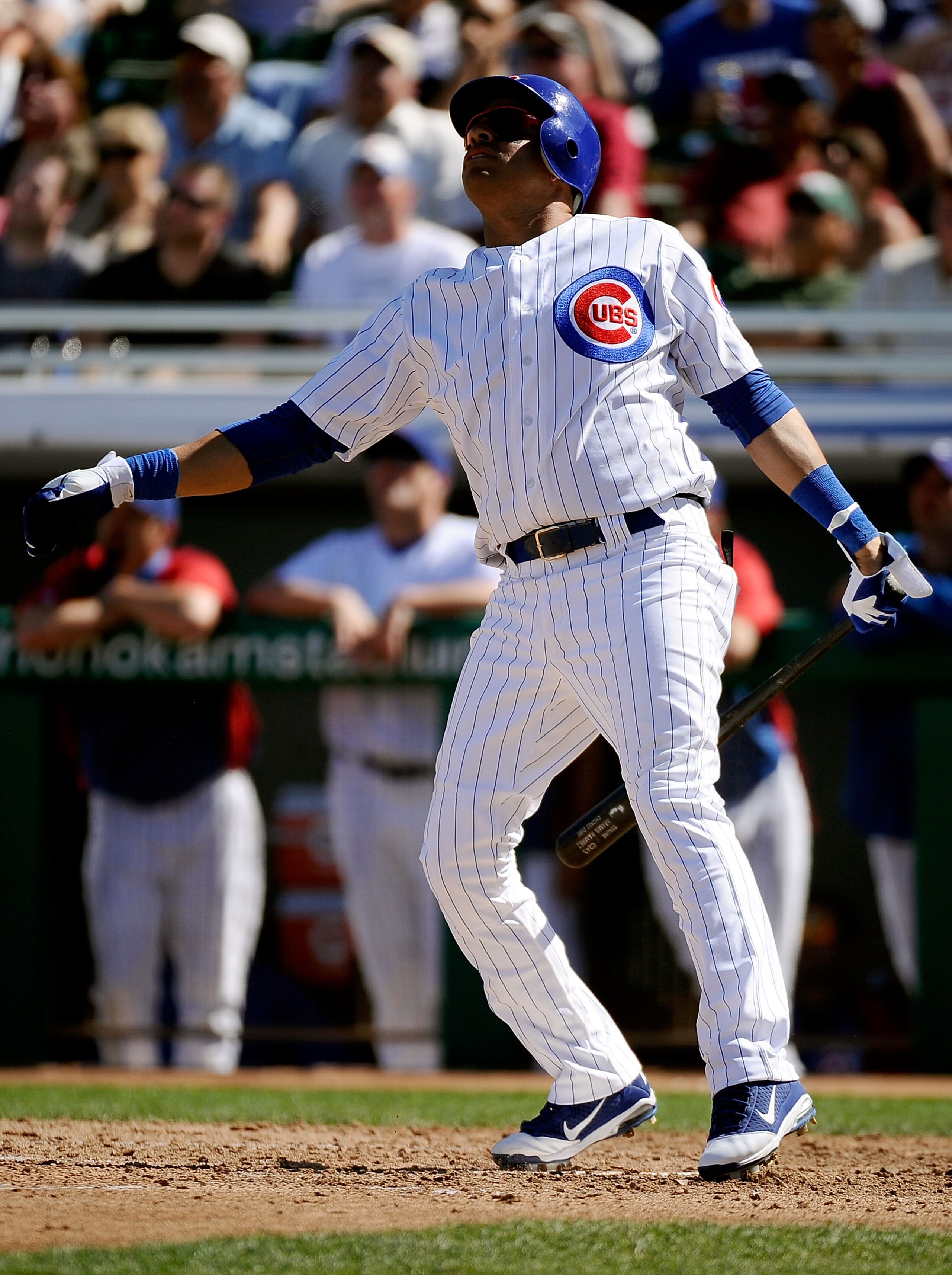 MESA, AZ - MARCH 09:  Aramis Ramirez #16 of the Chicago Cubs swings at a pitch against the Kansas City Royals during the spring training baseball game at HoHoKam Stadium on March 9, 2011 in Mesa, Arizona.  (Photo by Kevork Djansezian/Getty Images)