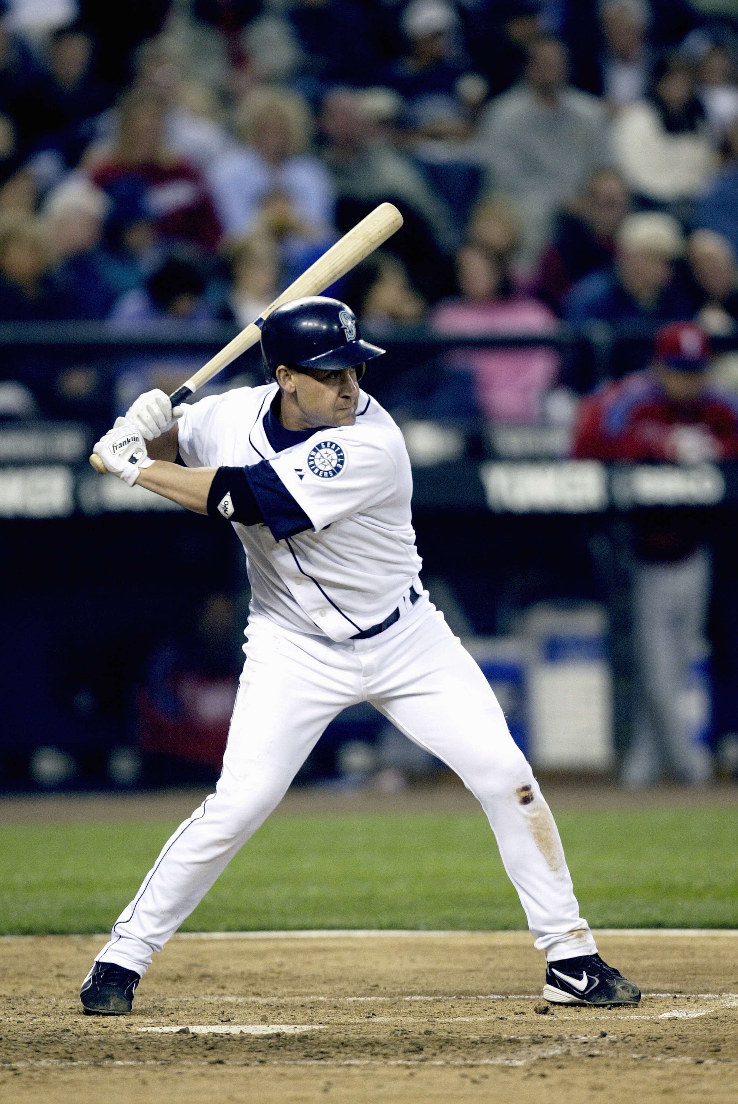 SEATTLE - JUNE 14:  Bret Boone #29 of the Seattle Mariners bats during the game with the Philadelphia Phillies on June 14 2005 at Safeco Field in Seattle Washington. The Mariners won 3-1. (Photo by Otto Greule Jr/Getty Images)