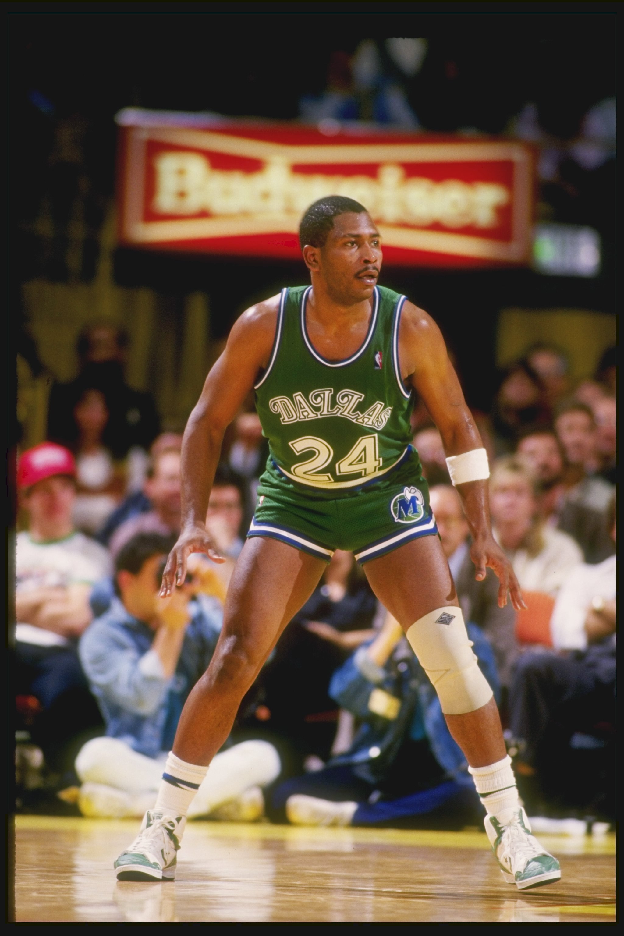 Forward Mark Aguirre of the Dallas Mavericks in action.
