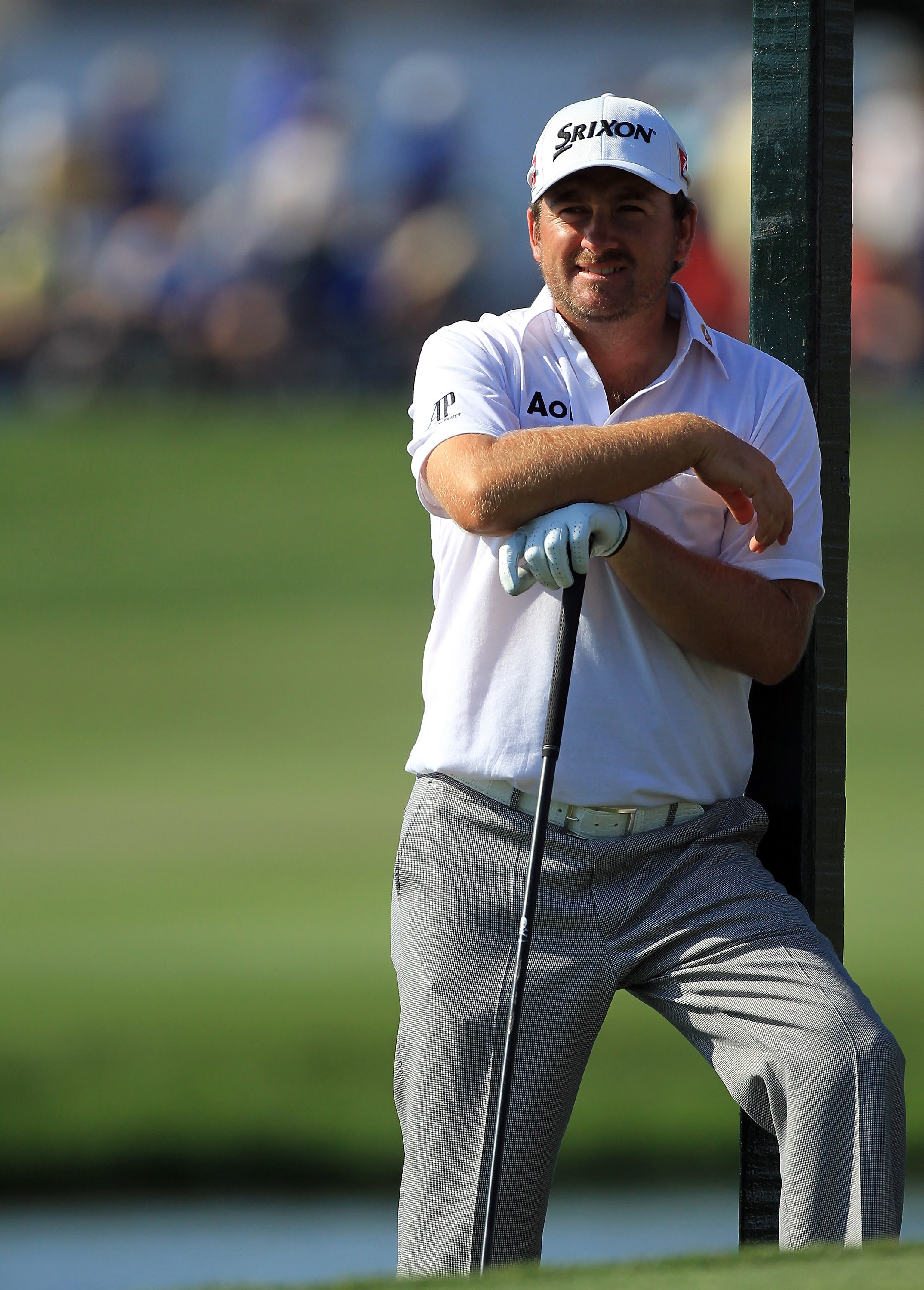ORLANDO, FL - MARCH 25: Graeme McDowell of Northern Ireland waits on the 16th tee during the second round of the 2011 Arnold Palmer Invitational presented by Mastercard at the Bay Hill Lodge and Country Club on March 25, 2011 in Orlando, Florida.  (Photo