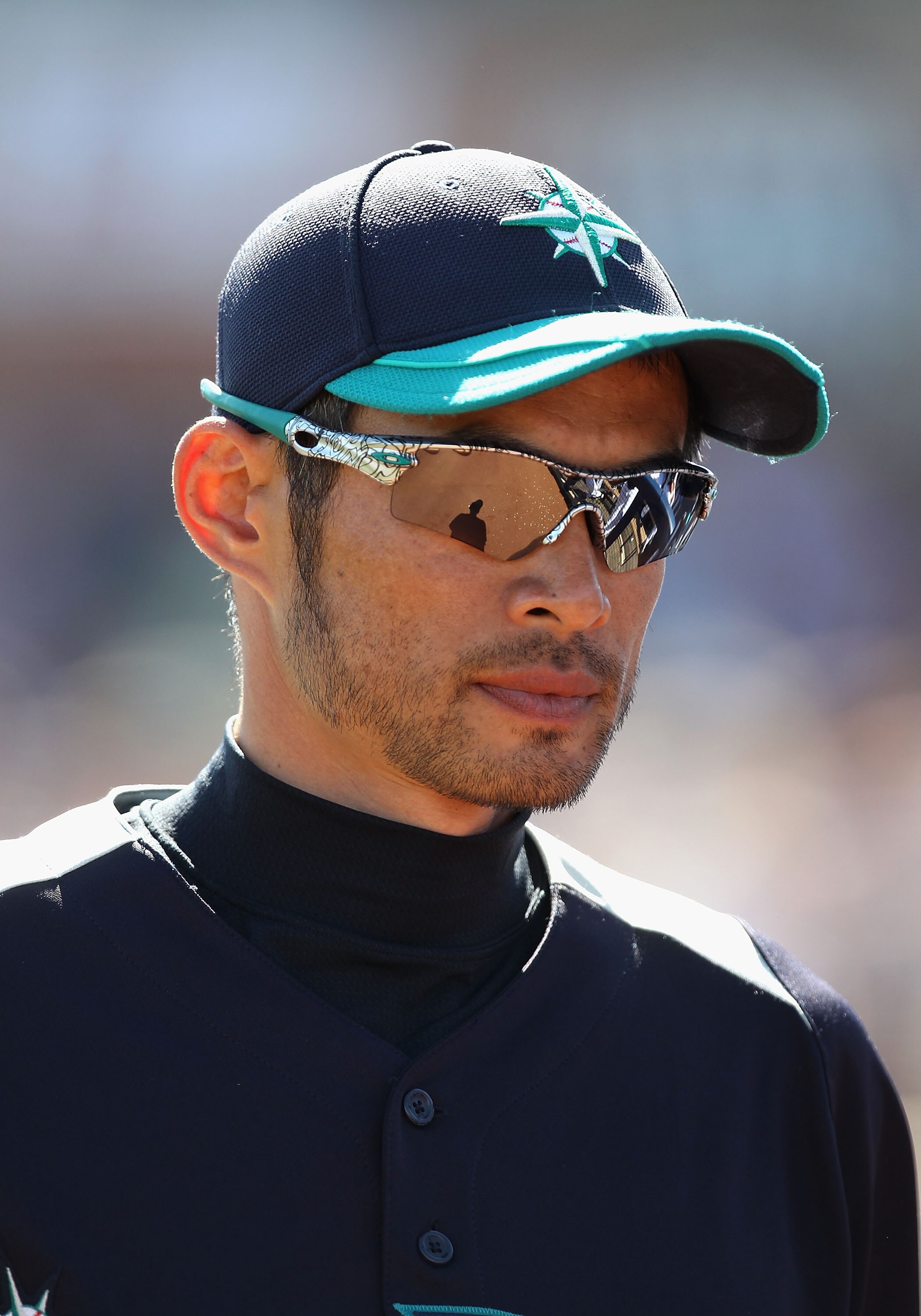 PEORIA, AZ - MARCH 04:  Ichiro Suzuki #51 of the Seattle Mariners during the spring training game against the Cincinnati Reds at Peoria Stadium on March 4, 2011 in Peoria, Arizona.  (Photo by Christian Petersen/Getty Images)