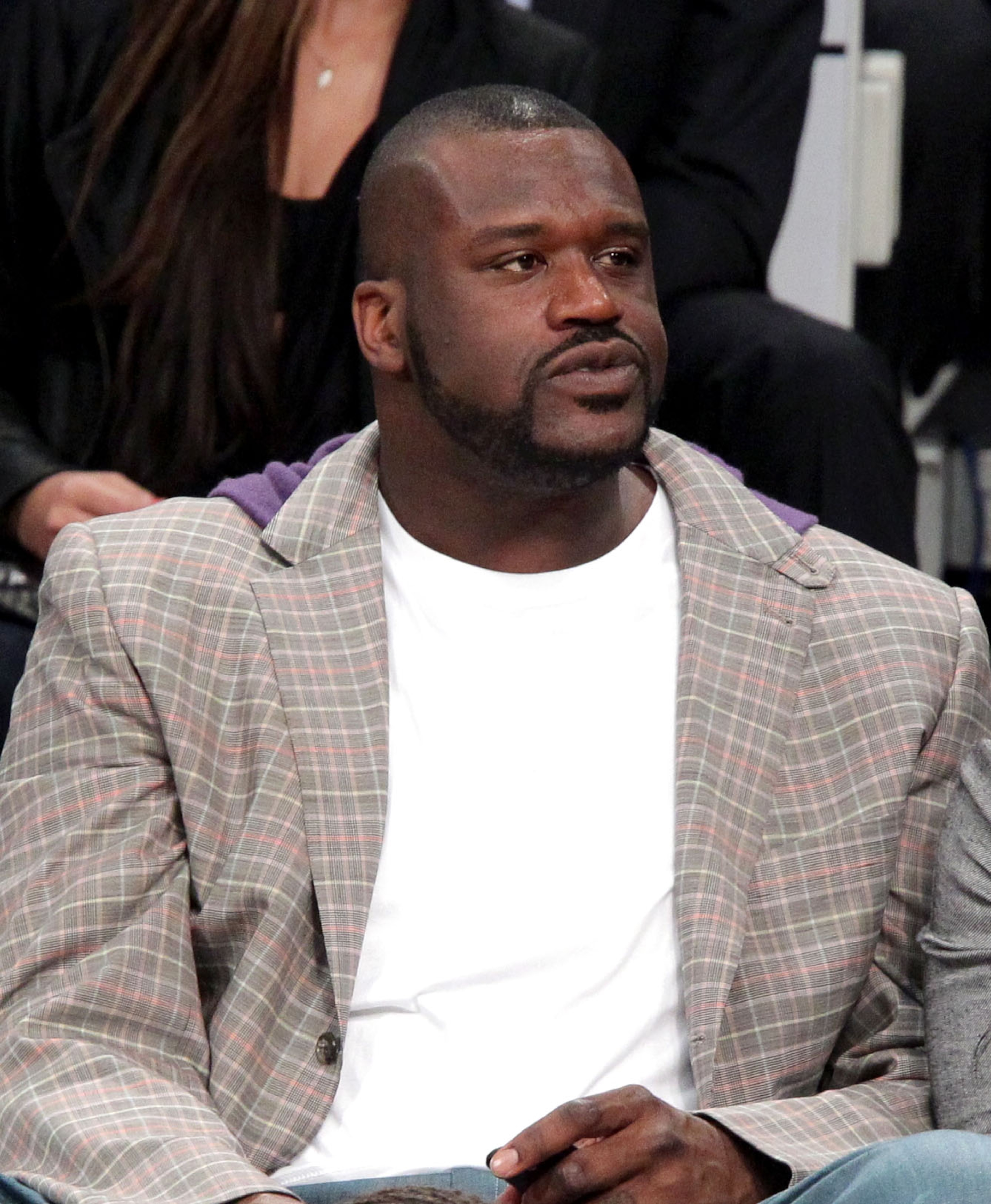 LOS ANGELES, CA - FEBRUARY 19:  Shaquille O'Neal of the Boston Celtics attends NBA All-Star Saturday night presented by State Farm at Staples Center on February 19, 2011 in Los Angeles, California.  (Photo by Noel Vasquez/Getty Images)
