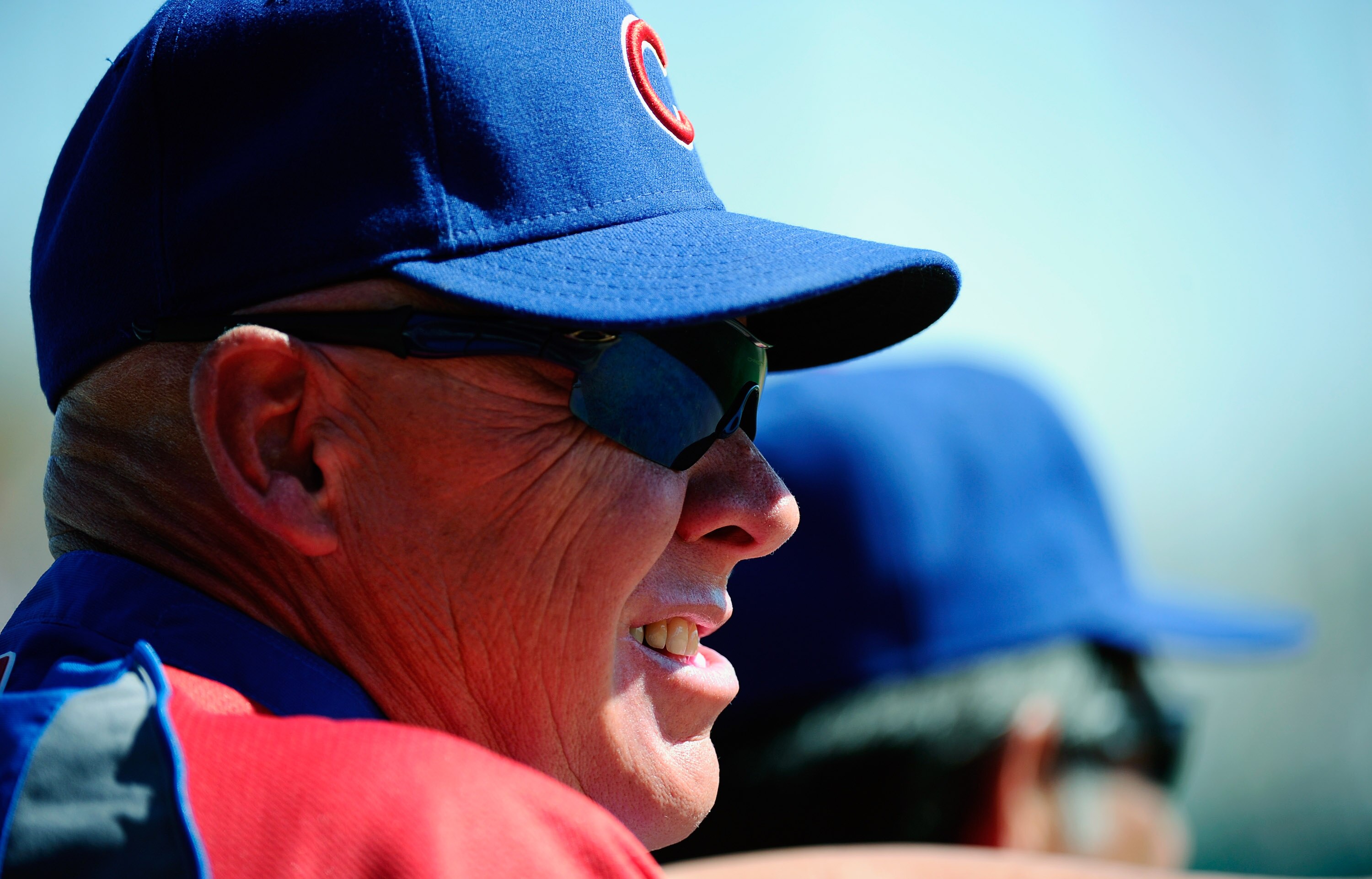 GLENDALE, AZ - MARCH 11:  Manager Mike Quade #8 Chicago Cubs during the spring training baseball game against  the Chicago White Sox at Camelback Ranch on March 11, 2011 in Glendale, Arizona.  (Photo by Kevork Djansezian/Getty Images)
