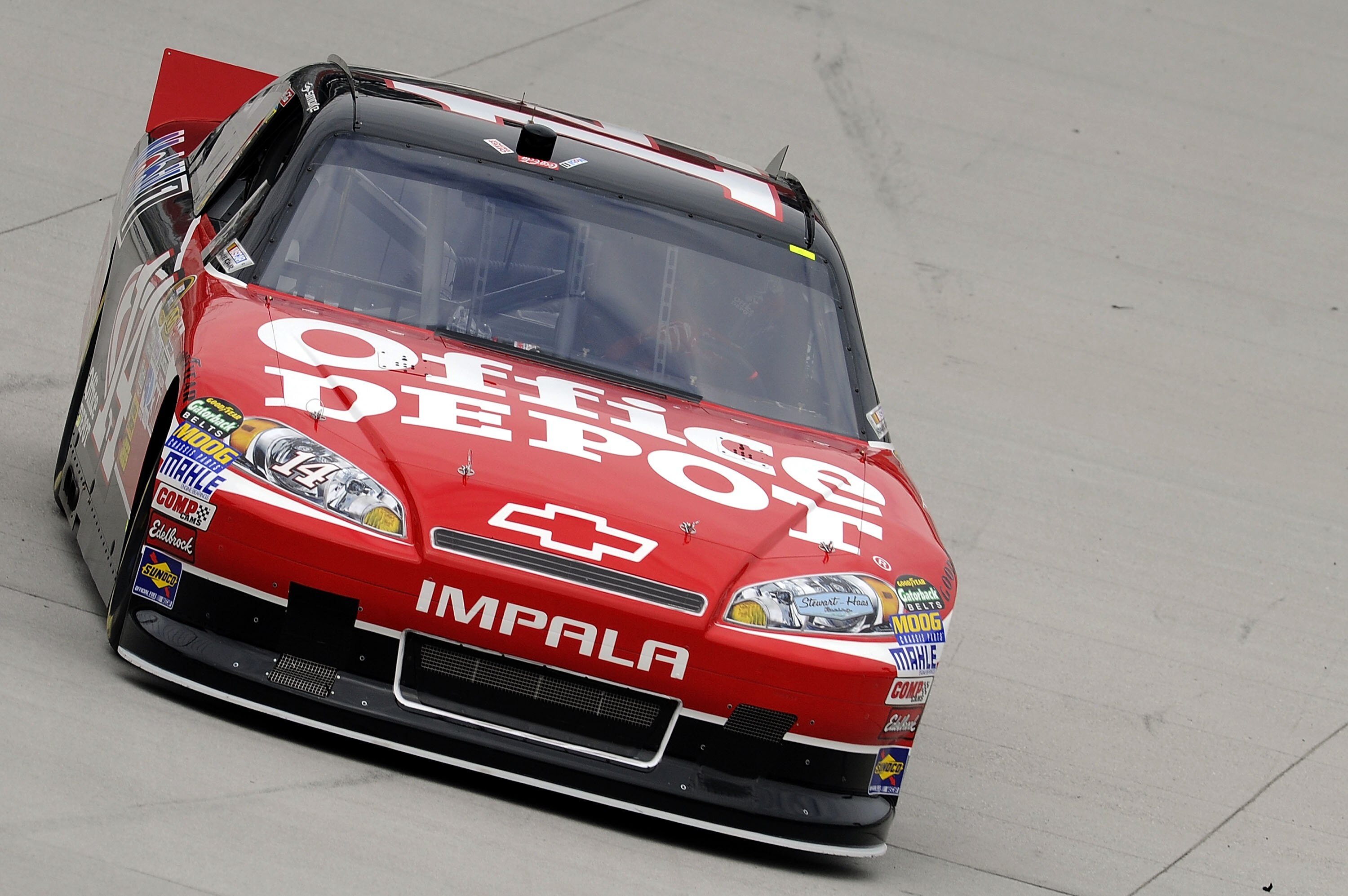 BRISTOL, TN - MARCH 18:  Tony Stewart drives the #14 Office Depot/Mobil 1 Chevrolet during practice for the NASCAR Sprint Cup Series Jeff Byrd 500 Presented By Food City at Bristol Motor Speedway on March 18, 2011 in Bristol, Tennessee.  (Photo by John Ha