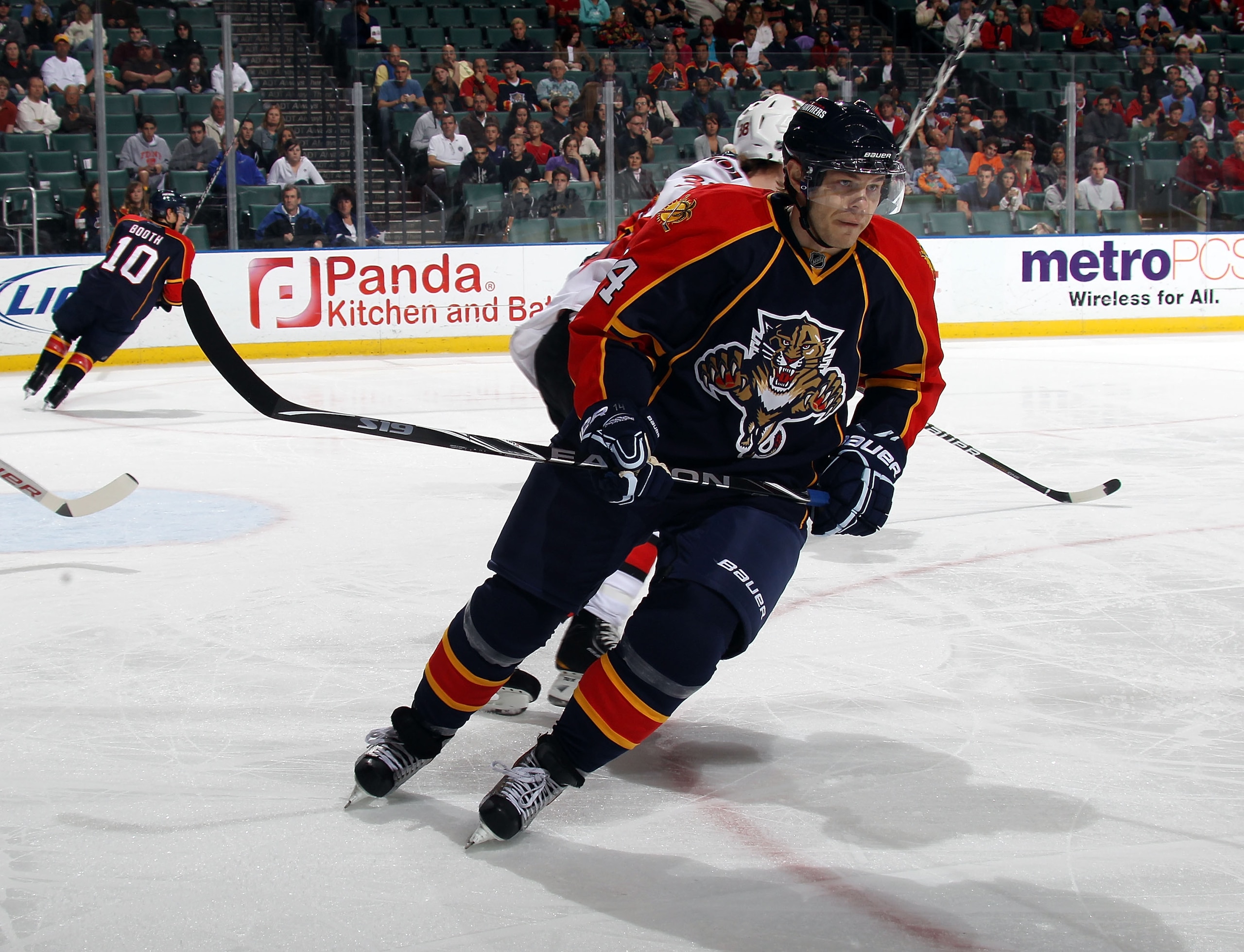 SUNRISE, FL - MARCH 10: Sergei Samsonov #14 of the Florida Panthers skates against the Ottawa Senators at the BankAtlantic Center on March 10, 2011 in Sunrise, Florida.  (Photo by Bruce Bennett/Getty Images)