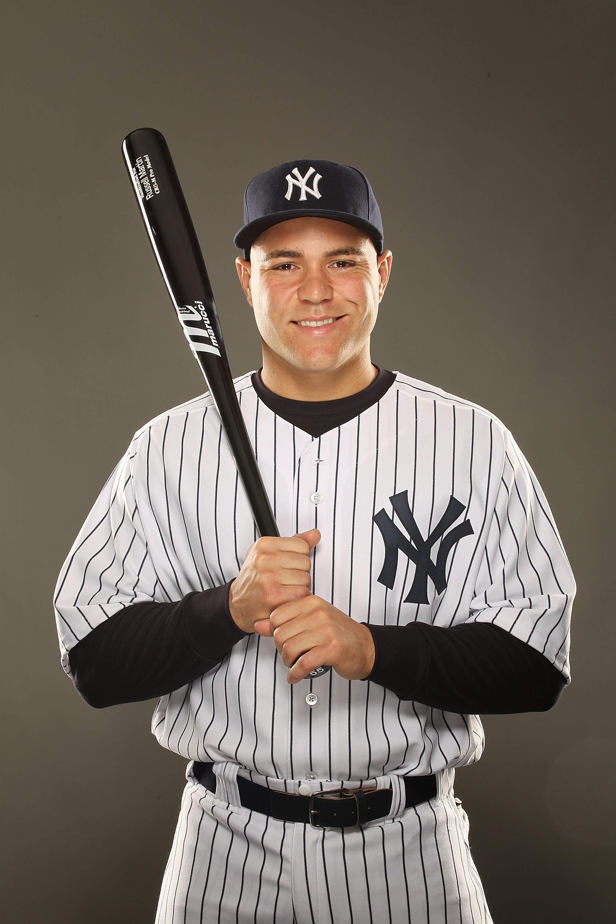 TAMPA, FL - FEBRUARY 23:  Russell Martin #55 of the New York Yankees poses for a portrait on Photo Day at George M. Steinbrenner Field on February 23, 2011 in Tampa, Florida.  (Photo by Al Bello/Getty Images)