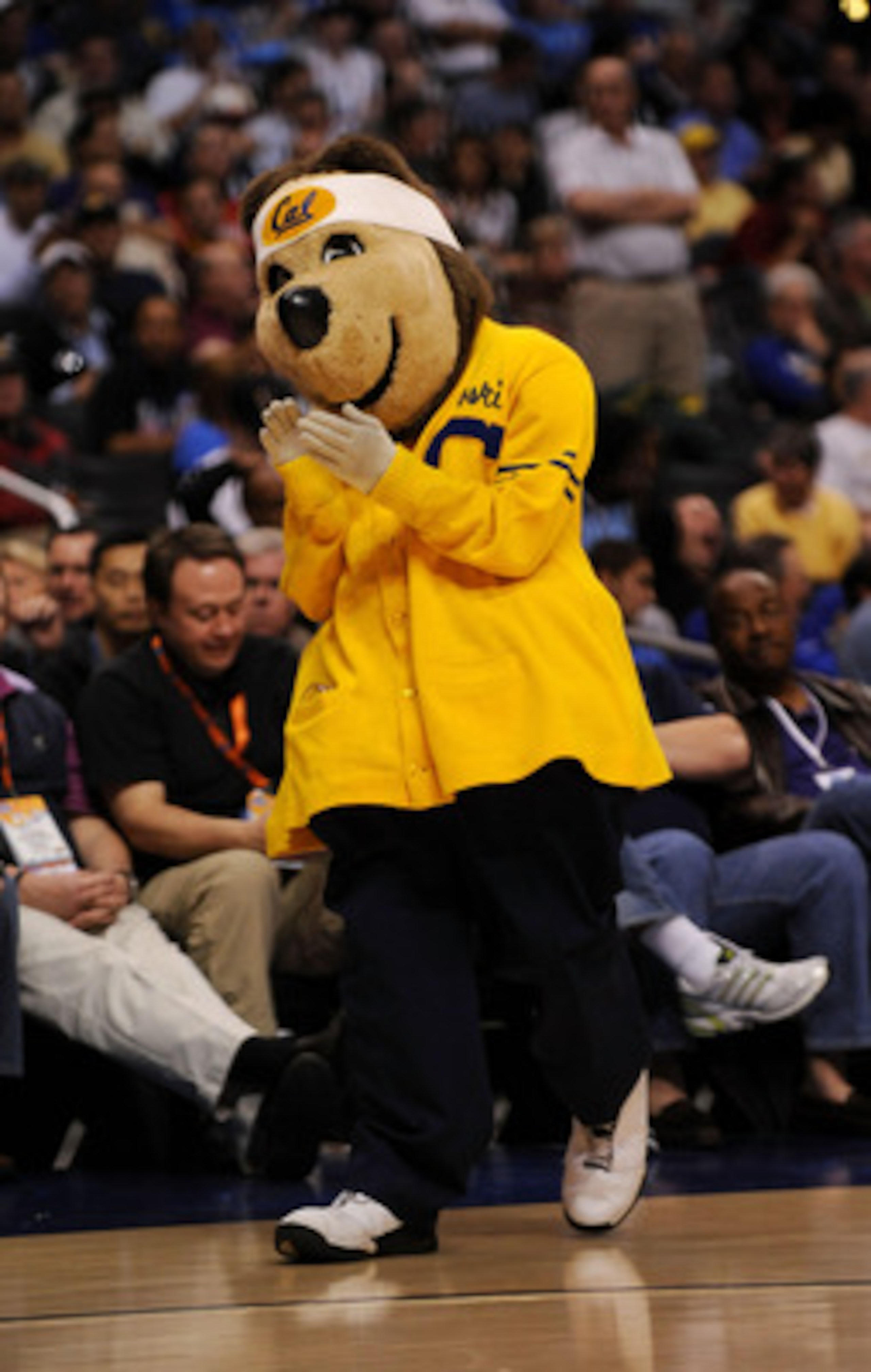 LOS ANGELES, CA - MARCH 12:  Oski the California Golden Bears mascot during their game against the USC Trojans in the Pacific Life Pac-10 Men's Basketball Tournament at the Staples Center on March 12, 2009 in Los Angeles, California.  (Photo by Harry How/