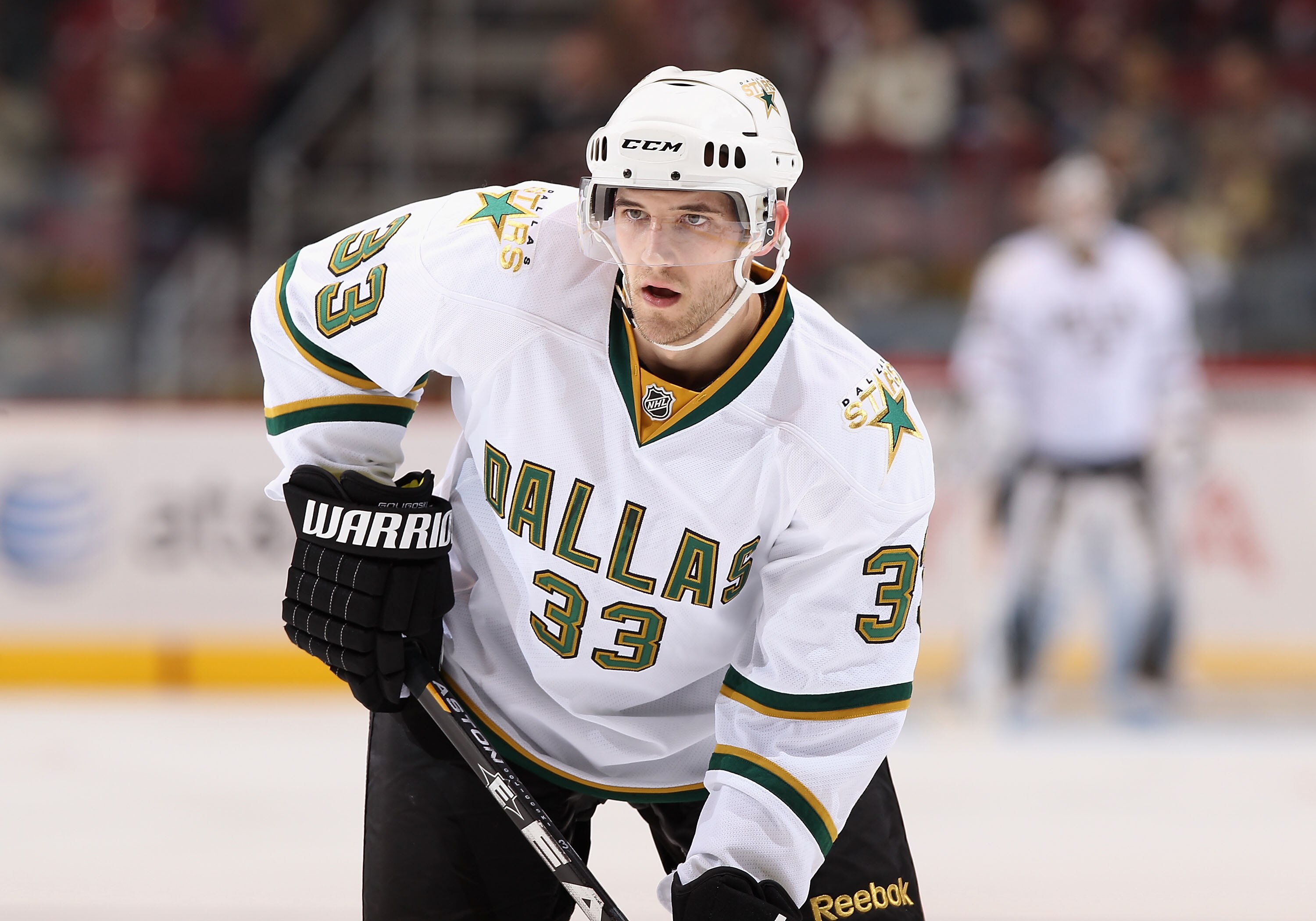 GLENDALE, AZ - MARCH 01:  Alex Goligoski #33 of the Dallas Stars in action during the NHL game against the Phoenix Coyotes at Jobing.com Arena on March 1, 2011 in Glendale, Arizona.  The Stars defeated the Coyotes 3-2.  (Photo by Christian Petersen/Getty
