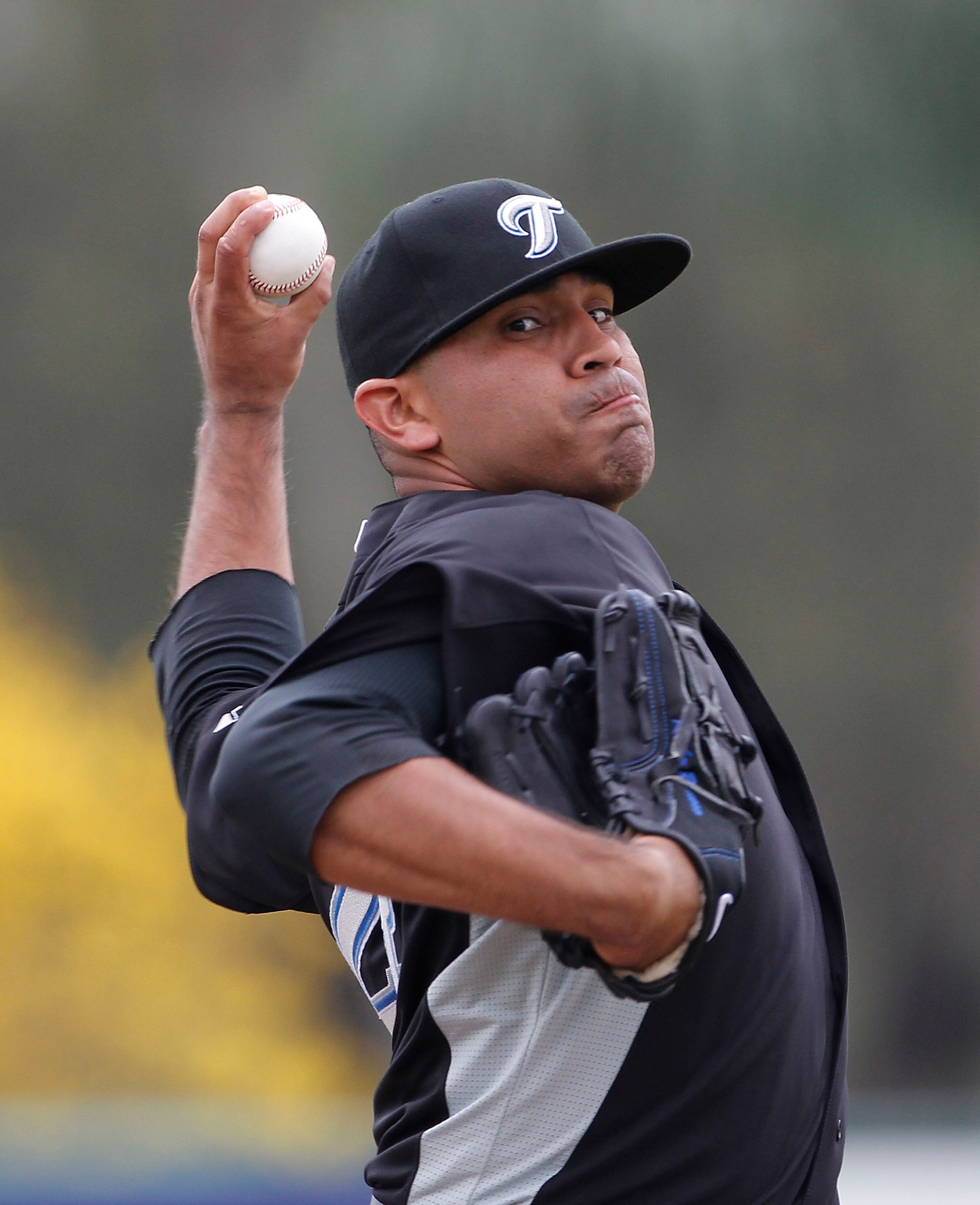 LAKELAND, FL - MARCH 01: Ricky Romero #24 of the Toronto Blue Jays pitches during the game against the Detroit Tigers at Joker Marchant Stadium on March 1, 2011 in Lakeland, Florida. The Tigers defeated the Blue Jays 6-2. (Photo by Leon Halip/Getty Imag LAKELAND, FL - MARCH 01: Ricky Romero #24 of the Toronto Blue Jays pitches during the game against the Detroit Tigers at Joker Marchant Stadium on March 1, 2011 in Lakeland, Florida. The Tigers defeated the Blue Jays 6-2. (Photo by Leon Halip/Getty Imag