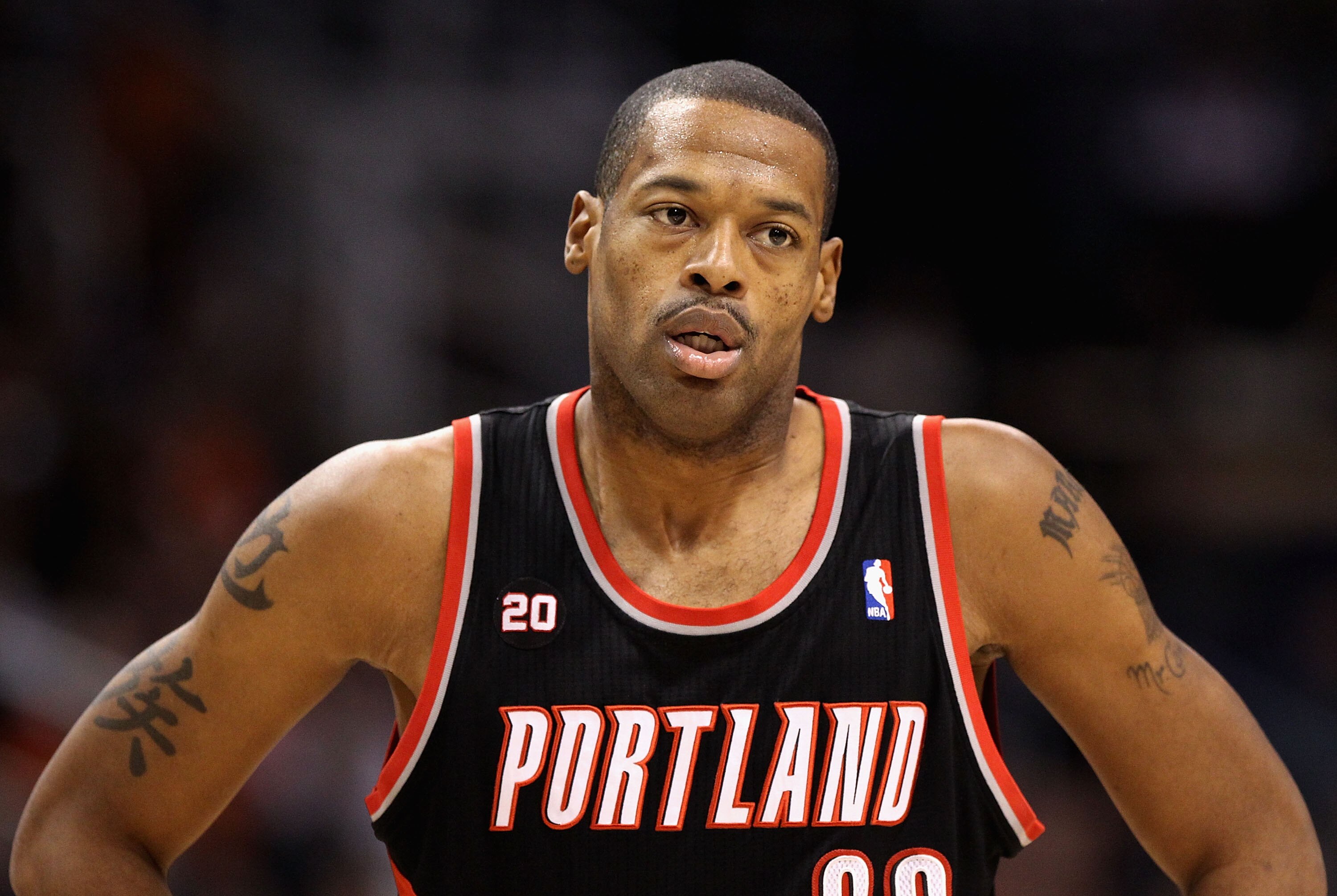 PHOENIX, AZ - JANUARY 14:  Marcus Camby #23 of the Portland Trail Blazers in action during the NBA game against the Phoenix Suns at US Airways Center on January 14, 2011 in Phoenix, Arizona. The Suns defeated the Trail Blazers 115-111. NOTE TO USER: User