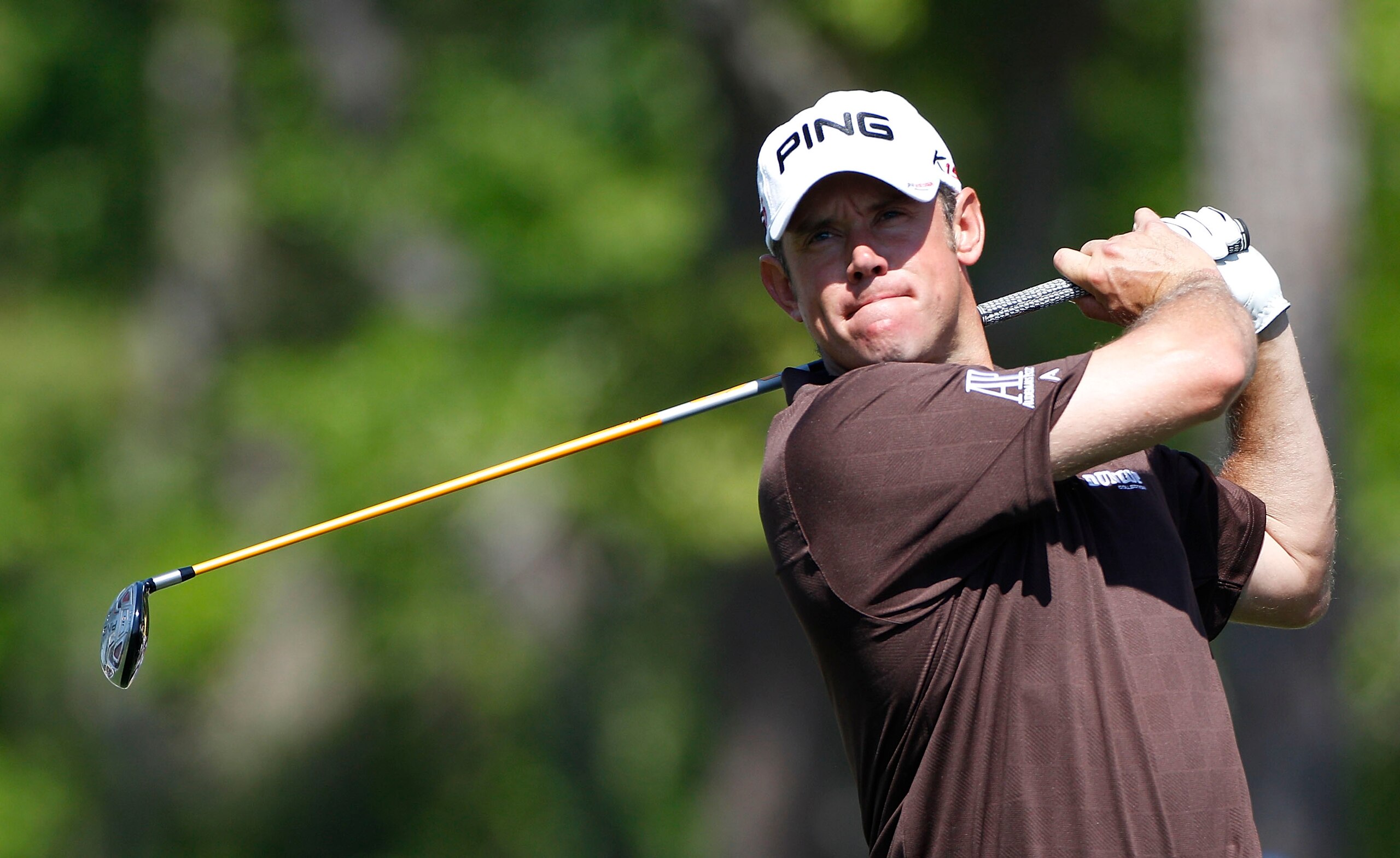 HUMBLE, TX - MARCH 31:  Lee Westwood of England hits a drive during the first round of the Shell Houston Open at Redstone Golf Club on March 31, 2011 in Humble, Texas.  (Photo by Michael Cohen/Getty Images)