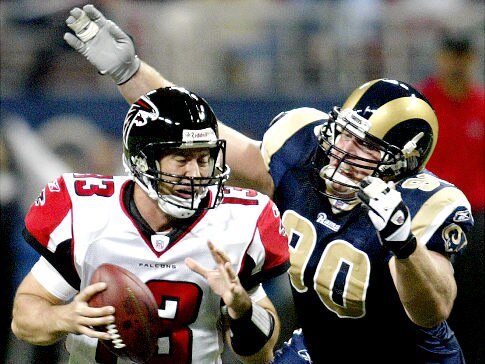 Adam Carriker's name does not strike fear in most professional quarterbacks, but least he showed Joey Harrington what's up.