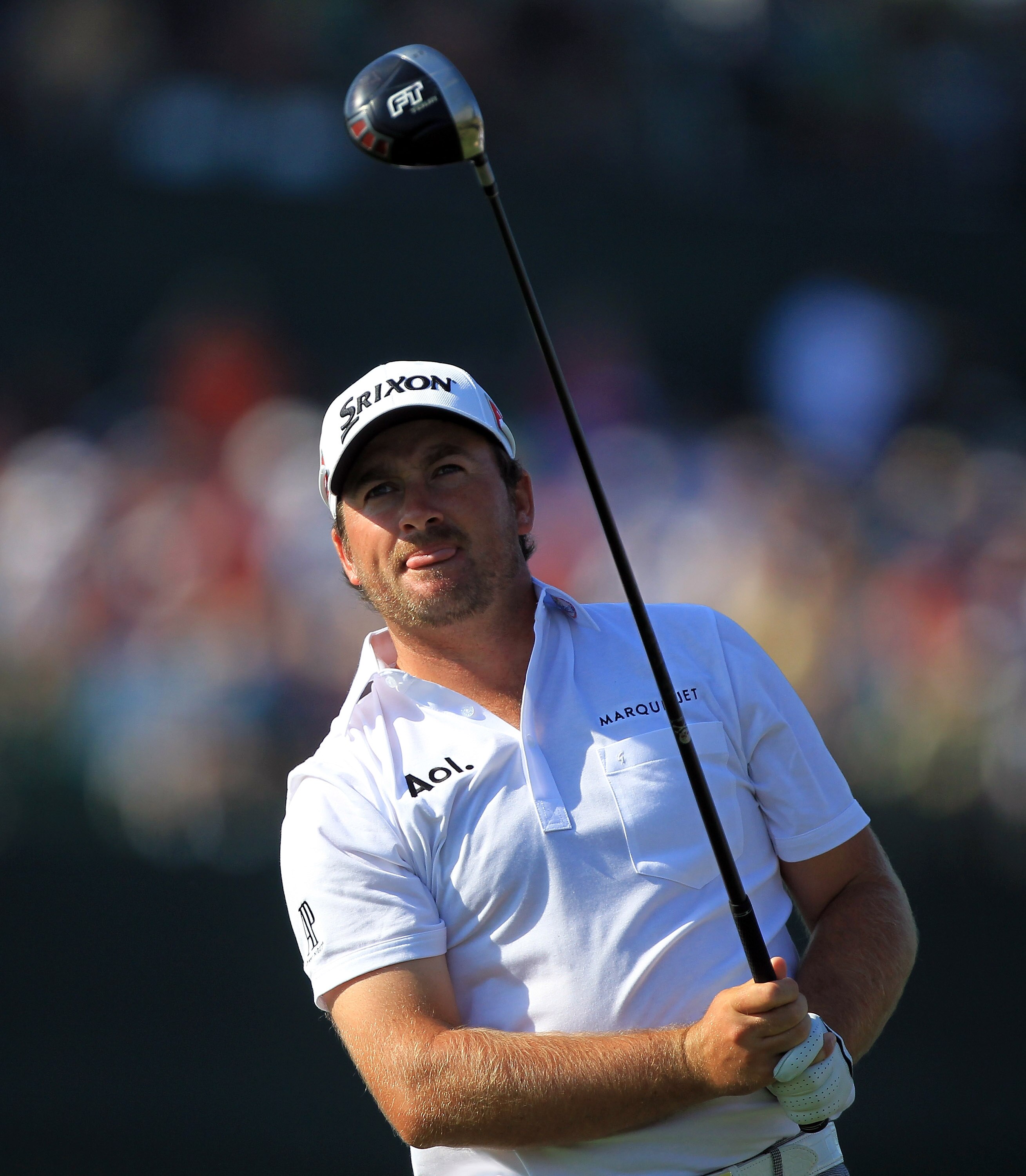 ORLANDO, FL - MARCH 25:  Graeme McDowell of Northern Ireland tees off on the 16th tee during the second round of the 2011 Arnold Palmer Invitational presented by Mastercard at the Bay Hill Lodge and Country Club on March 25, 2011 in Orlando, Florida.  (Ph