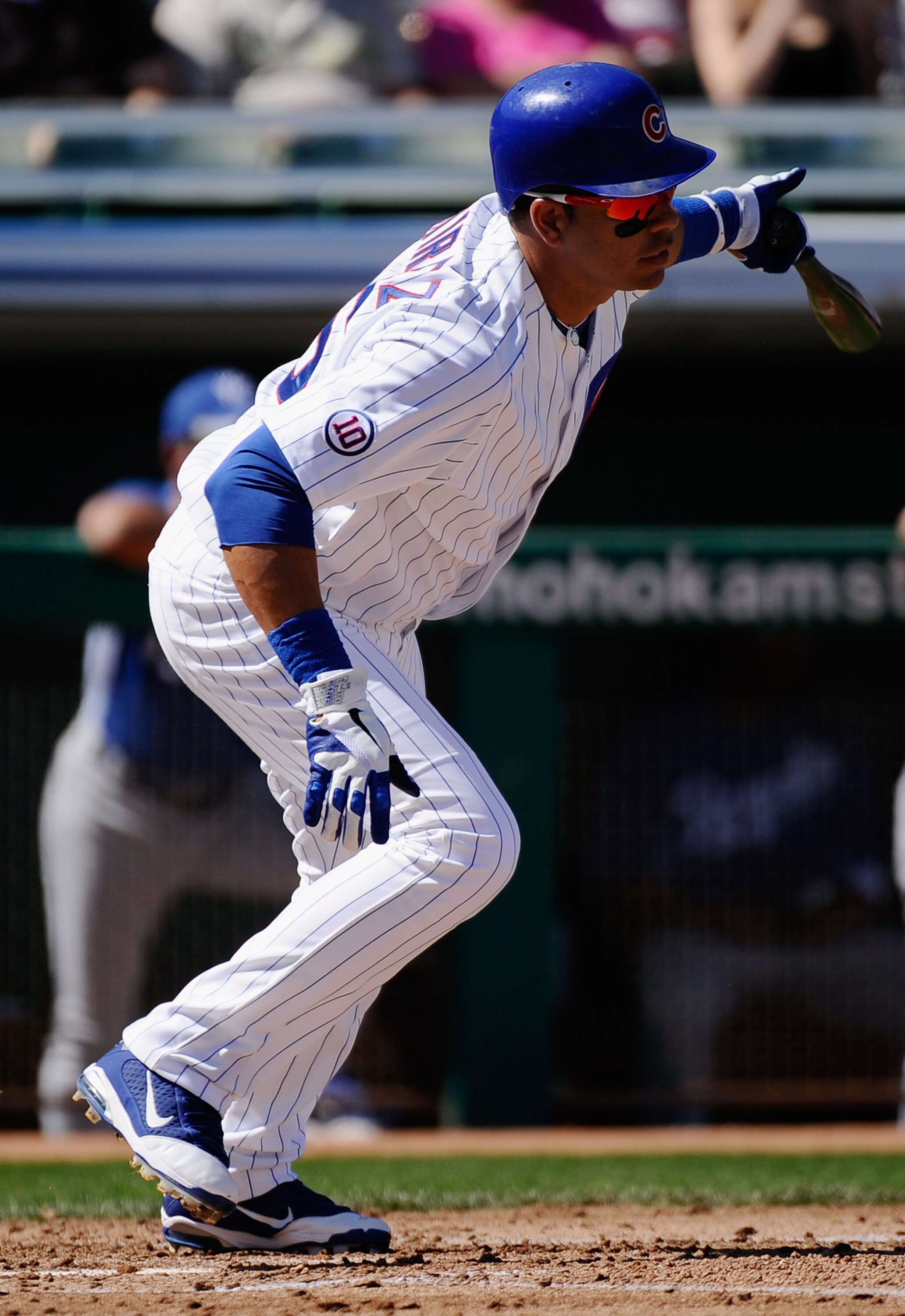 MESA, AZ - MARCH 09:  Aramis Ramirez #16 of the Chicago Cubs swings at a pitch against the Kansas City Royals during the spring training baseball game at HoHoKam Stadium on March 9, 2011 in Mesa, Arizona.  (Photo by Kevork Djansezian/Getty Images)