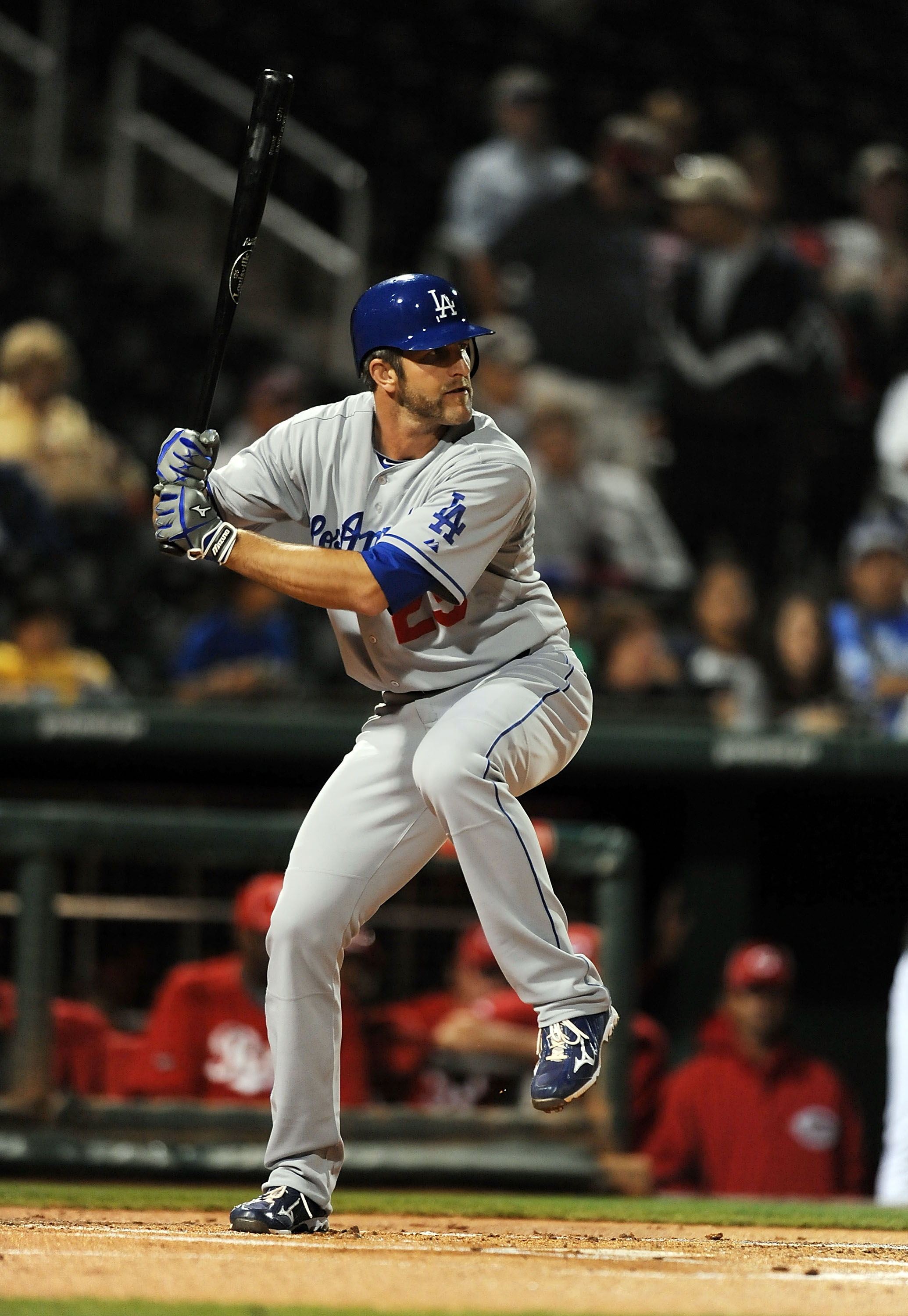 GOODYEAR, AZ - MARCH 03: Casey Blake #23 of the Los Angeles Dodgers gets ready to swing the bat against the Cincinnati Reds at Goodyear Ballpark on March 3, 2011 in Goodyear, Arizona. (Photo by Norm Hall/Getty Images) GOODYEAR, AZ - MARCH 03: Casey Blake #23 of the Los Angeles Dodgers gets ready to swing the bat against the Cincinnati Reds at Goodyear Ballpark on March 3, 2011 in Goodyear, Arizona. (Photo by Norm Hall/Getty Images)