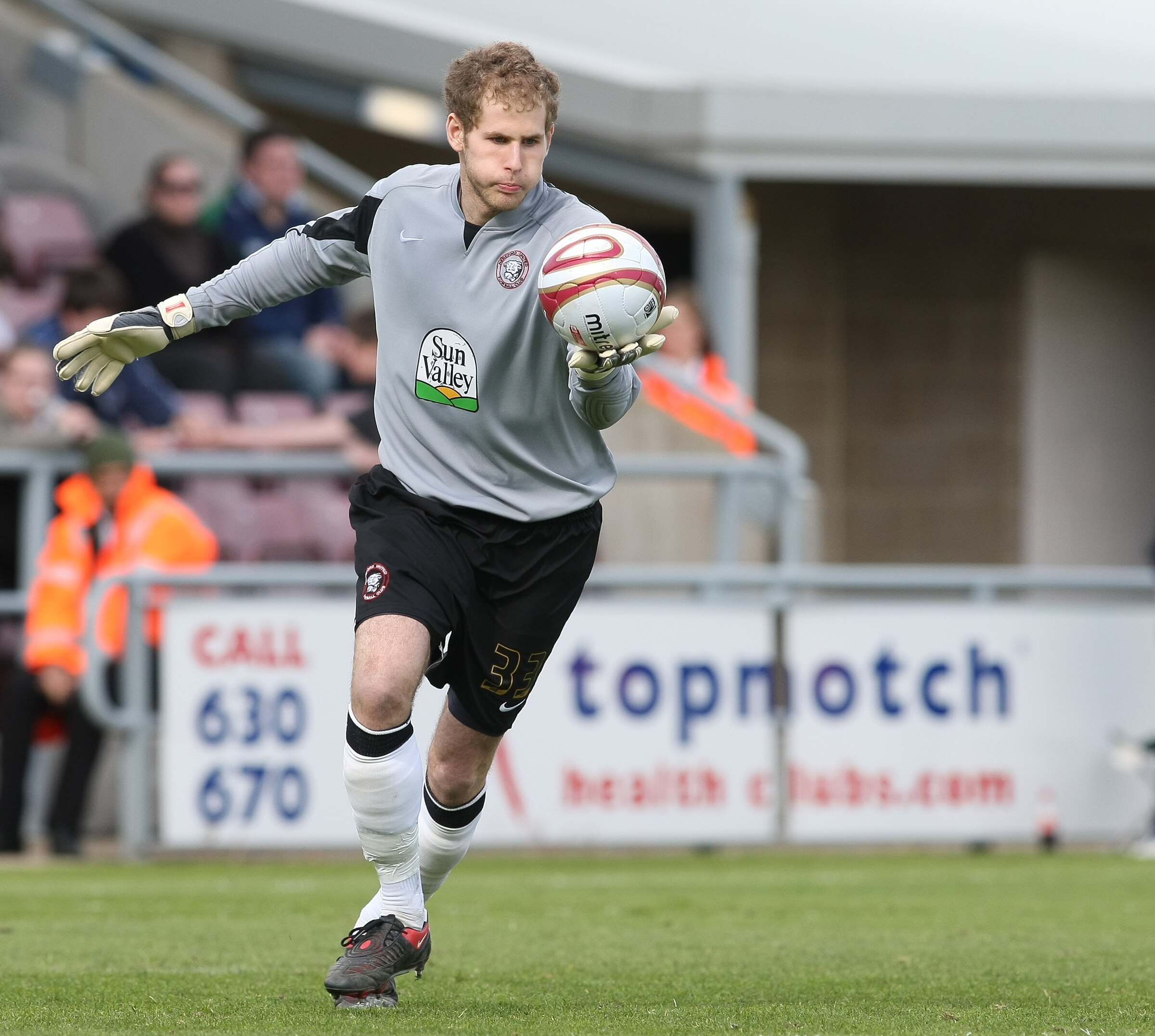 NORTHAMPTON, UNITED KINGDOM - APRIL 25:  Peter Gulacsi of Hereford United during the Coca Cola League One Match between Northampton Town and Hereford United at the Sixfields Stadium on April 25, 2009 in Northampton, England. (Photo by Pete Norton/Getty Im