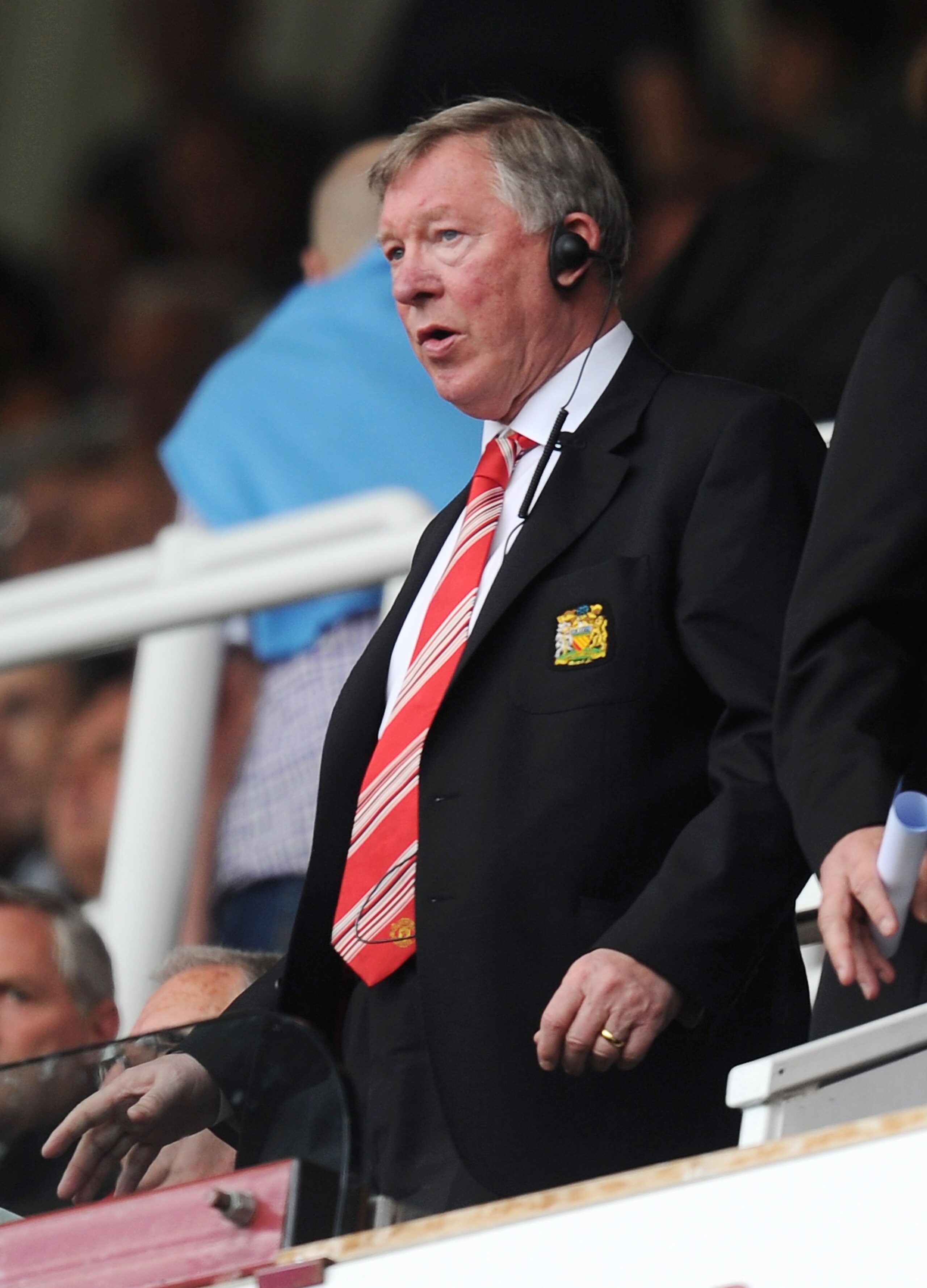 LONDON, ENGLAND - APRIL 02: Sir Alex Ferguson, manager of Manchester United looks on during the Barclays Premier League match between West Ham United and Manchester United at the Boleyn Ground on April 2, 2011 in London, England. (Photo by Mike Hewitt/Ge LONDON, ENGLAND - APRIL 02: Sir Alex Ferguson, manager of Manchester United looks on during the Barclays Premier League match between West Ham United and Manchester United at the Boleyn Ground on April 2, 2011 in London, England. (Photo by Mike Hewitt/Ge