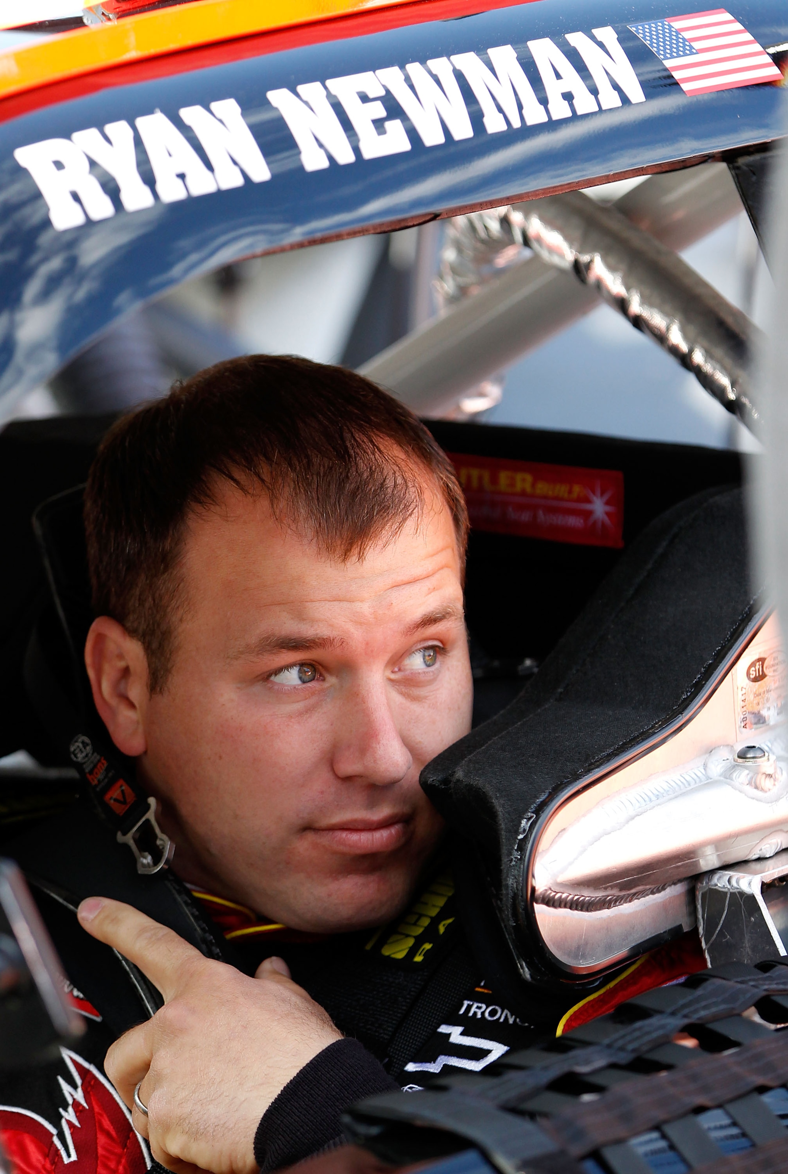 BRISTOL, TN - MARCH 19: Ryan Newman, driver of the #39 Tornados Chevrolet, sits in his car prior to practice for the NASCAR Sprint Cup Series Jeff Byrd 500 Presented By Food City at Bristol Motor Speedway on March 19, 2011 in Bristol, Tennessee. (Photo b BRISTOL, TN - MARCH 19: Ryan Newman, driver of the #39 Tornados Chevrolet, sits in his car prior to practice for the NASCAR Sprint Cup Series Jeff Byrd 500 Presented By Food City at Bristol Motor Speedway on March 19, 2011 in Bristol, Tennessee. (Photo b
