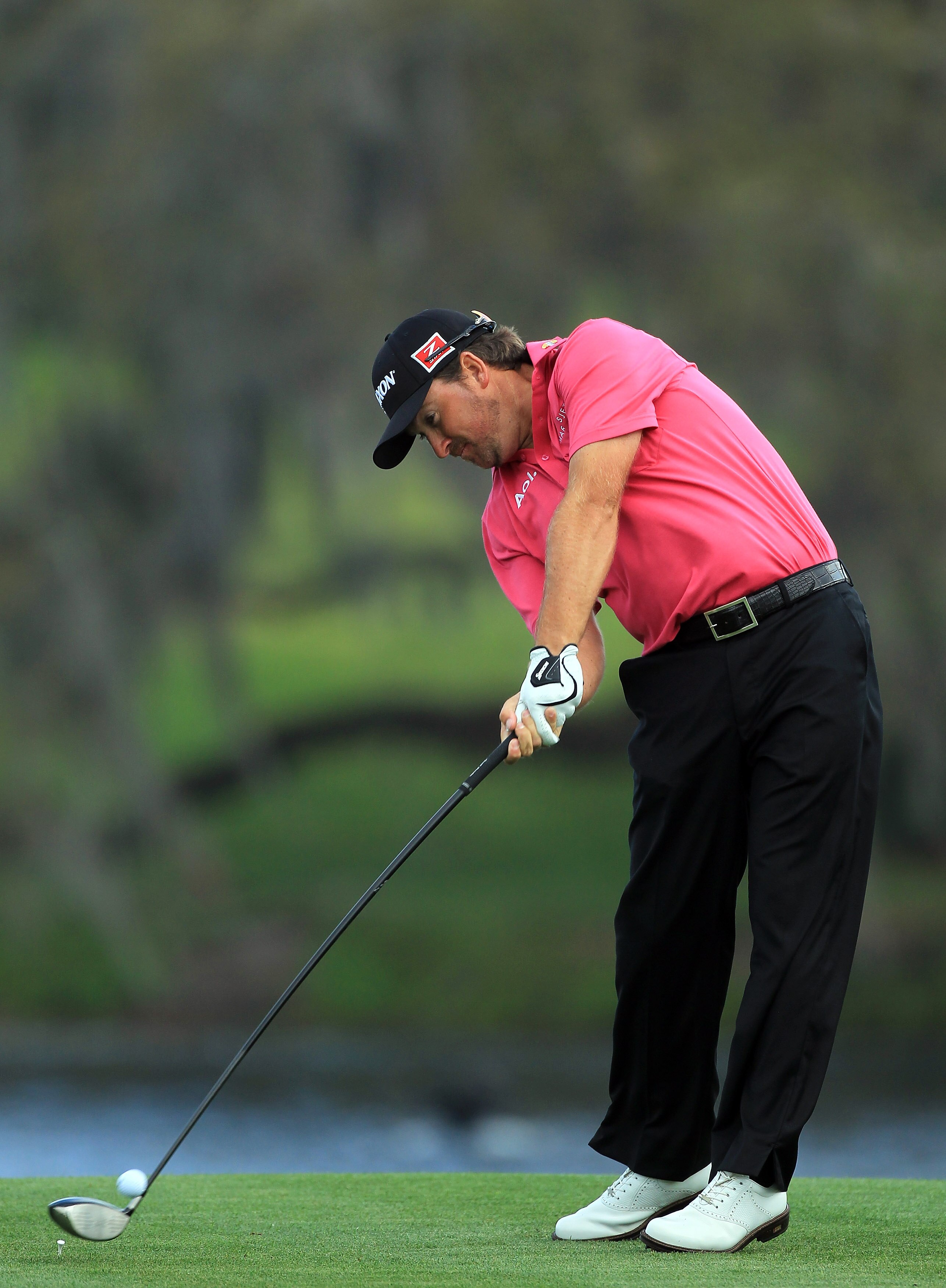 ORLANDO, FL - MARCH 24: Graeme McDowell of Northern Ireland drives from the 16th tee during the first round of the 2011 Arnold Palmer Invitational presented by Mastercard at the Bay Hill Lodge and Country Club on March 24, 2011 in Orlando, Florida. (Pho ORLANDO, FL - MARCH 24: Graeme McDowell of Northern Ireland drives from the 16th tee during the first round of the 2011 Arnold Palmer Invitational presented by Mastercard at the Bay Hill Lodge and Country Club on March 24, 2011 in Orlando, Florida. (Pho