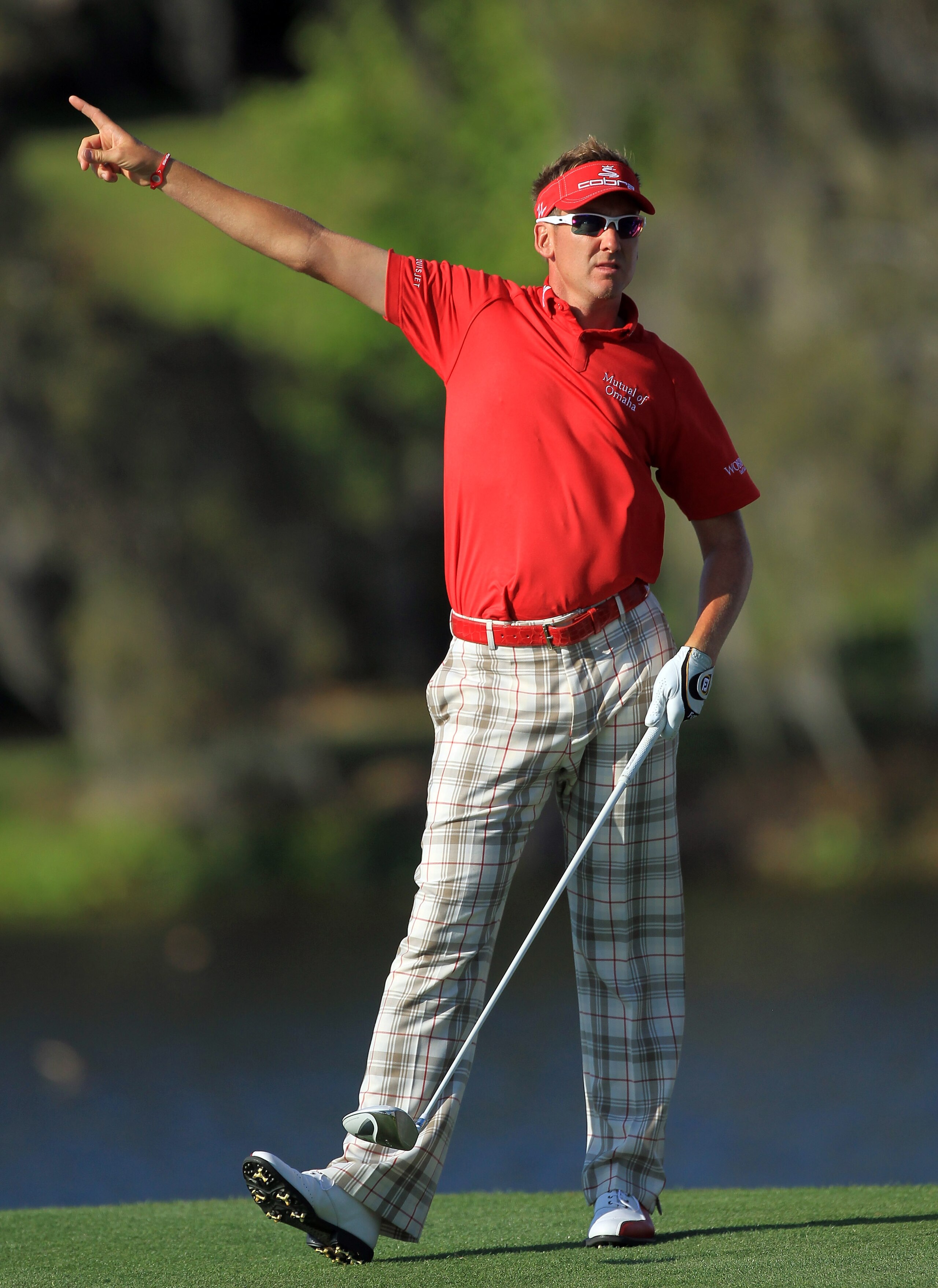 ORLANDO, FL - MARCH 24:  Ian Poulter of England hits his tee shot right at the 16th hole during the first round of the 2011 Arnold Palmer Invitational presented by Mastercard at the Bay Hill Lodge and Country Club on March 24, 2011 in Orlando, Florida.  (