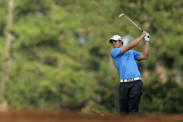 AUGUSTA, GA - APRIL 07:  Peter Uihlein hits his second shot on the 14th hole during the first round of the 2011 Masters Tournament at Augusta National Golf Club on April 7, 2011 in Augusta, Georgia.  (Photo by David Cannon/Getty Images)
