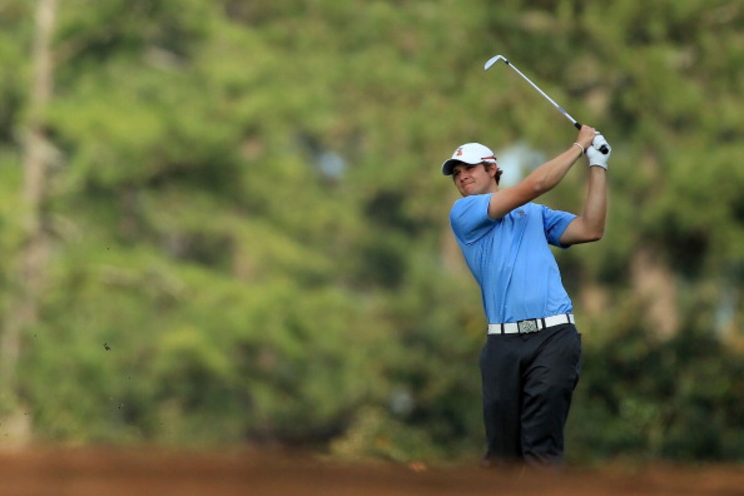 AUGUSTA, GA - APRIL 07: Peter Uihlein hits his second shot on the 14th hole during the first round of the 2011 Masters Tournament at Augusta National Golf Club on April 7, 2011 in Augusta, Georgia. (Photo by David Cannon/Getty Images) AUGUSTA, GA - APRIL 07: Peter Uihlein hits his second shot on the 14th hole during the first round of the 2011 Masters Tournament at Augusta National Golf Club on April 7, 2011 in Augusta, Georgia. (Photo by David Cannon/Getty Images)
