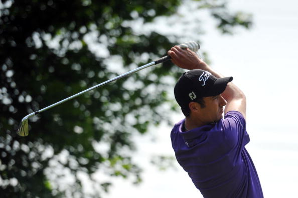 MUNICH, GERMANY - JUNE 27:  Ross Fisher of England tees off on the 16th hole during the final round of the BMW International Open at the Munich North Eichenried Golf Club on June 27, 2010, in Munich, Germany.  (Photo by Krafft Angerer/Getty Images)