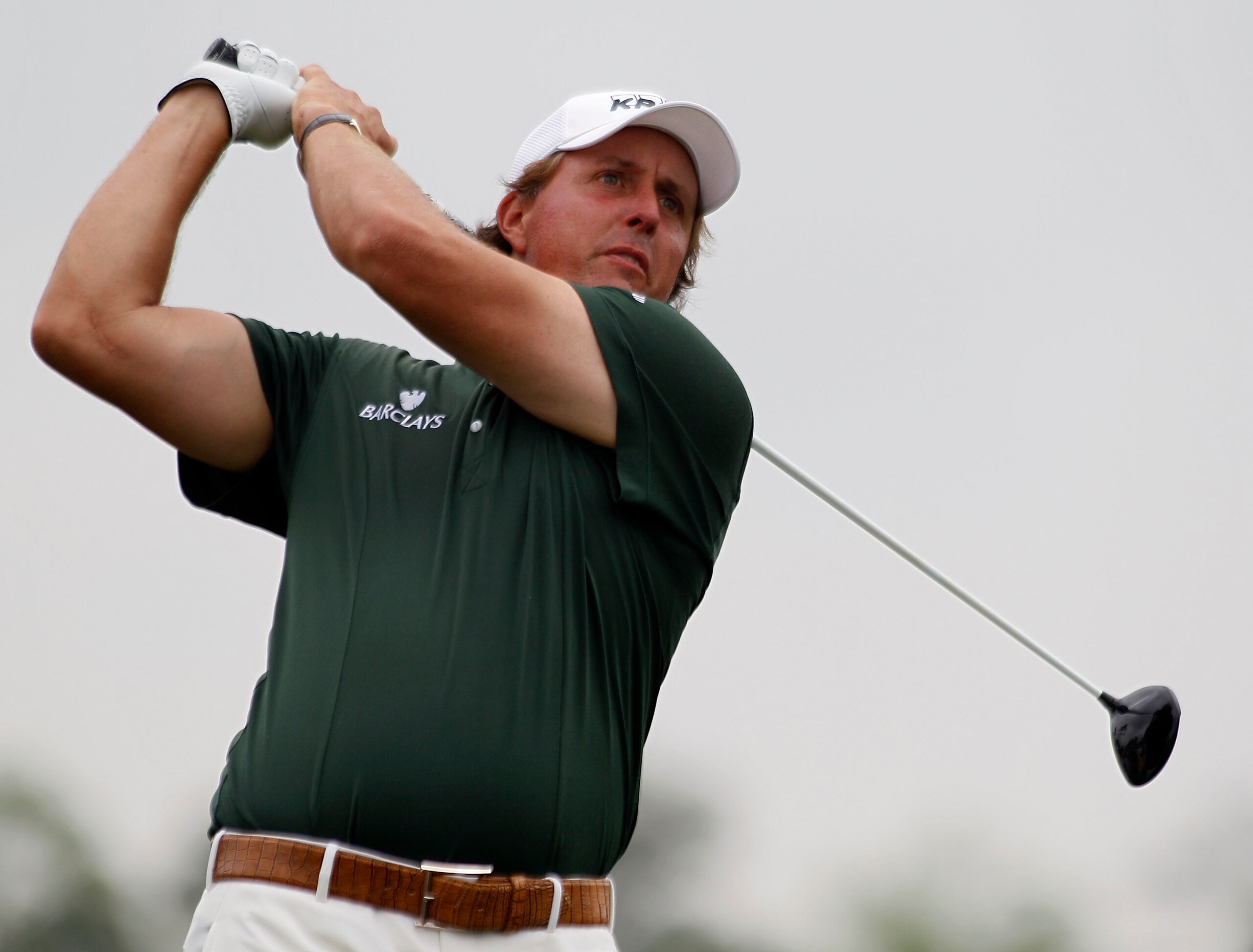HUMBLE, TX - APRIL 02:  Phil Mickelson hits his drive on the third hole during the third round of the Shell Houston Open at Redstone Golf Club on April 2, 2011 in Humble, Texas.  (Photo by Michael Cohen/Getty Images)