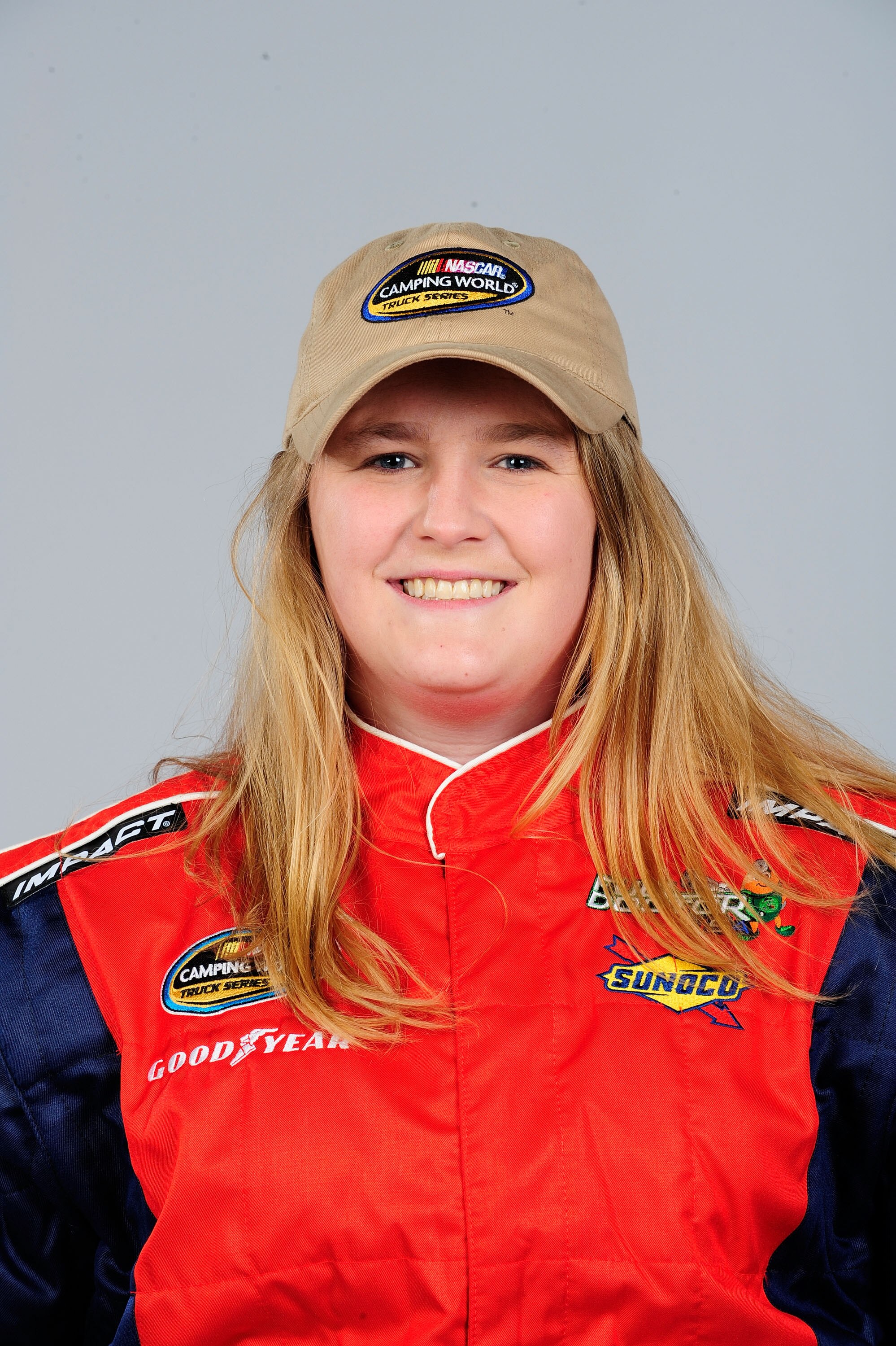 DAYTONA BEACH, FL - FEBRUARY 10:  Chrissy Wallace poses during NASCAR Camping World Truck Series portraits at Daytona International Speedway on February 10, 2010 in Daytona Beach, Florida.  (Photo by Sam Greenwood/Getty Images for NASCAR)