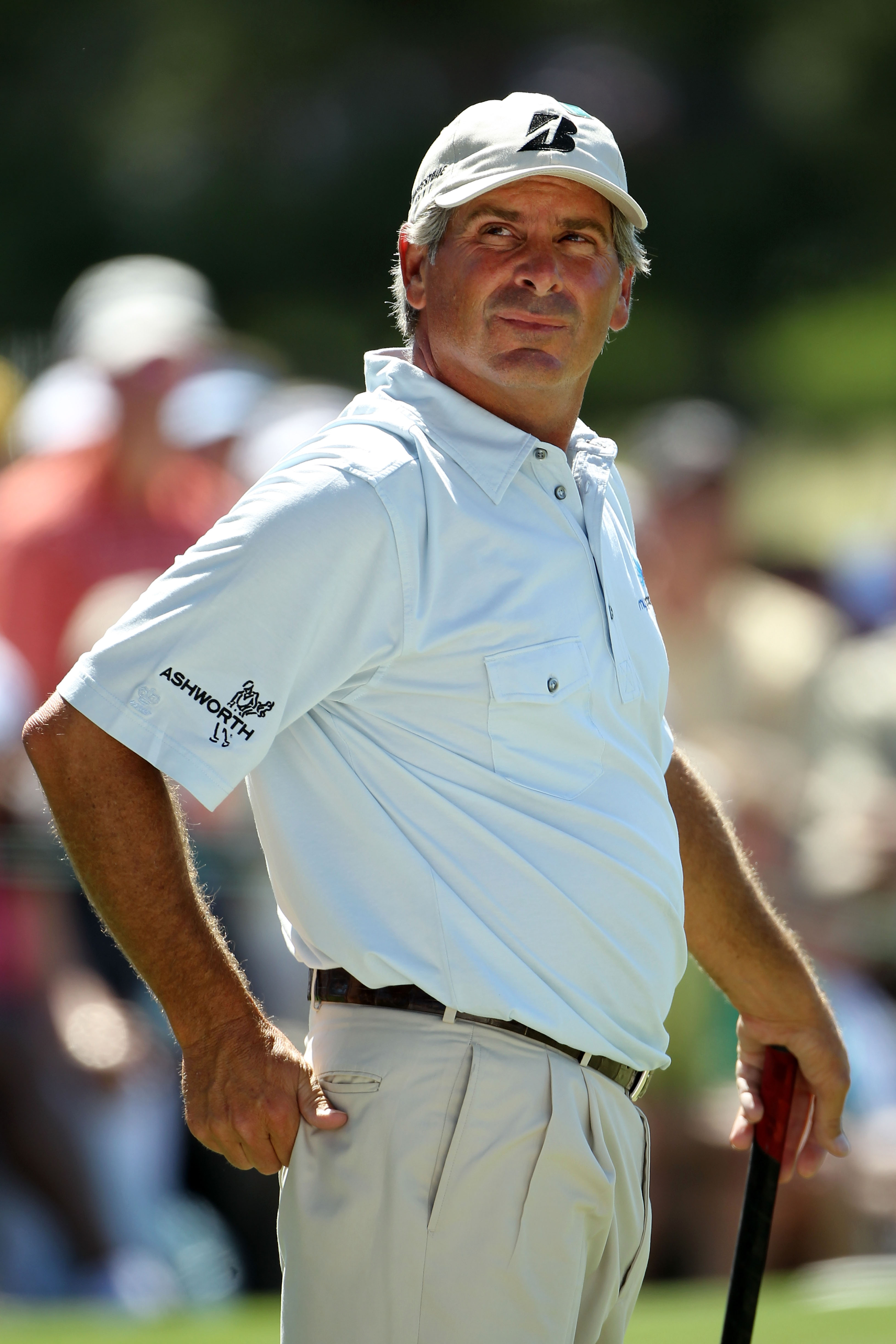 AUGUSTA, GA - APRIL 11:  Fred Couples waits on the seventh green during the final round of the 2010 Masters Tournament at Augusta National Golf Club on April 11, 2010 in Augusta, Georgia.  (Photo by Jamie Squire/Getty Images)