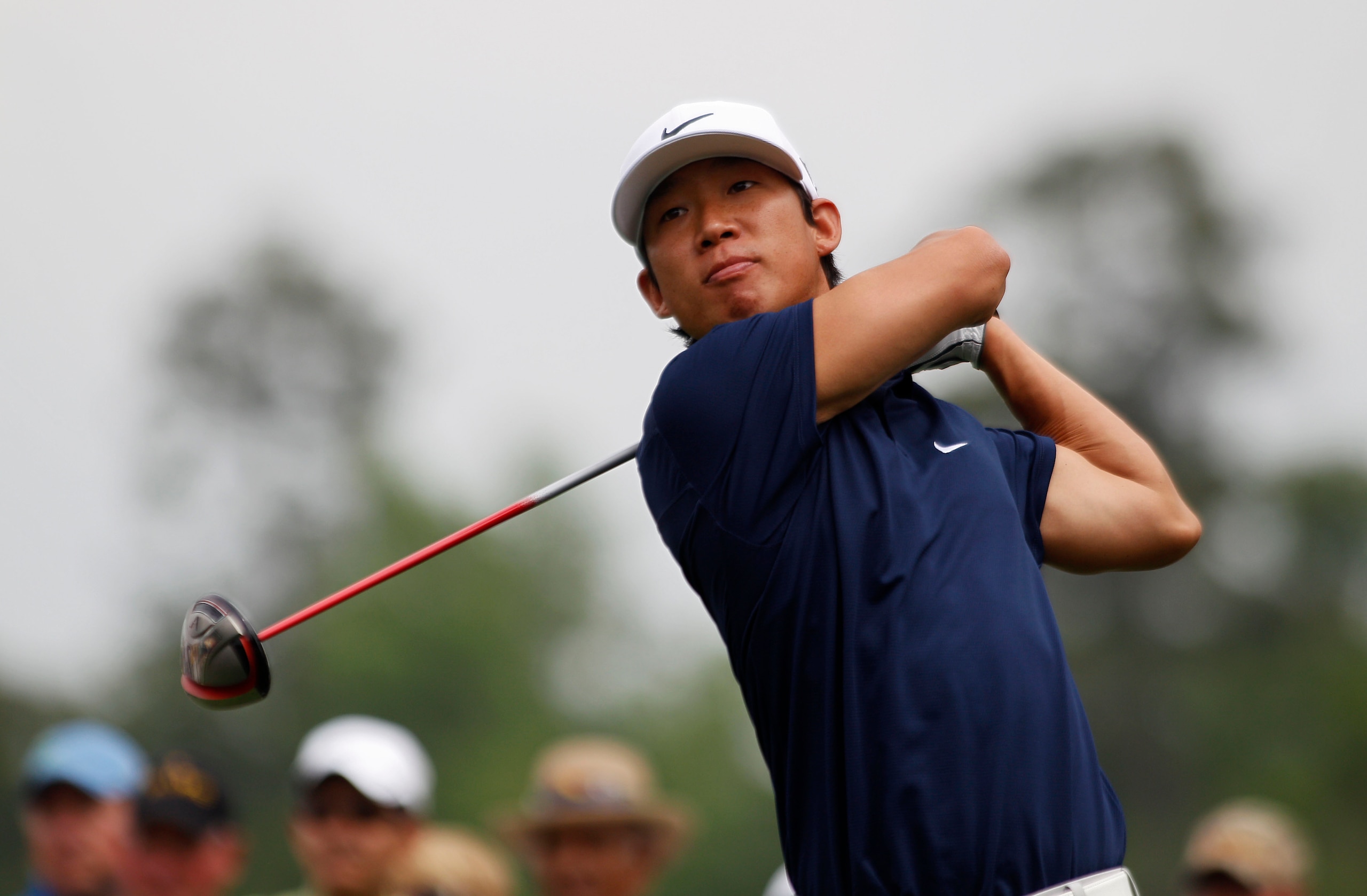 HUMBLE, TX - APRIL 02:  Anthony Kim hits his drive on the fourth hole during the third round of the Shell Houston Open at Redstone Golf Club on April 2, 2011 in Humble, Texas.  (Photo by Michael Cohen/Getty Images)